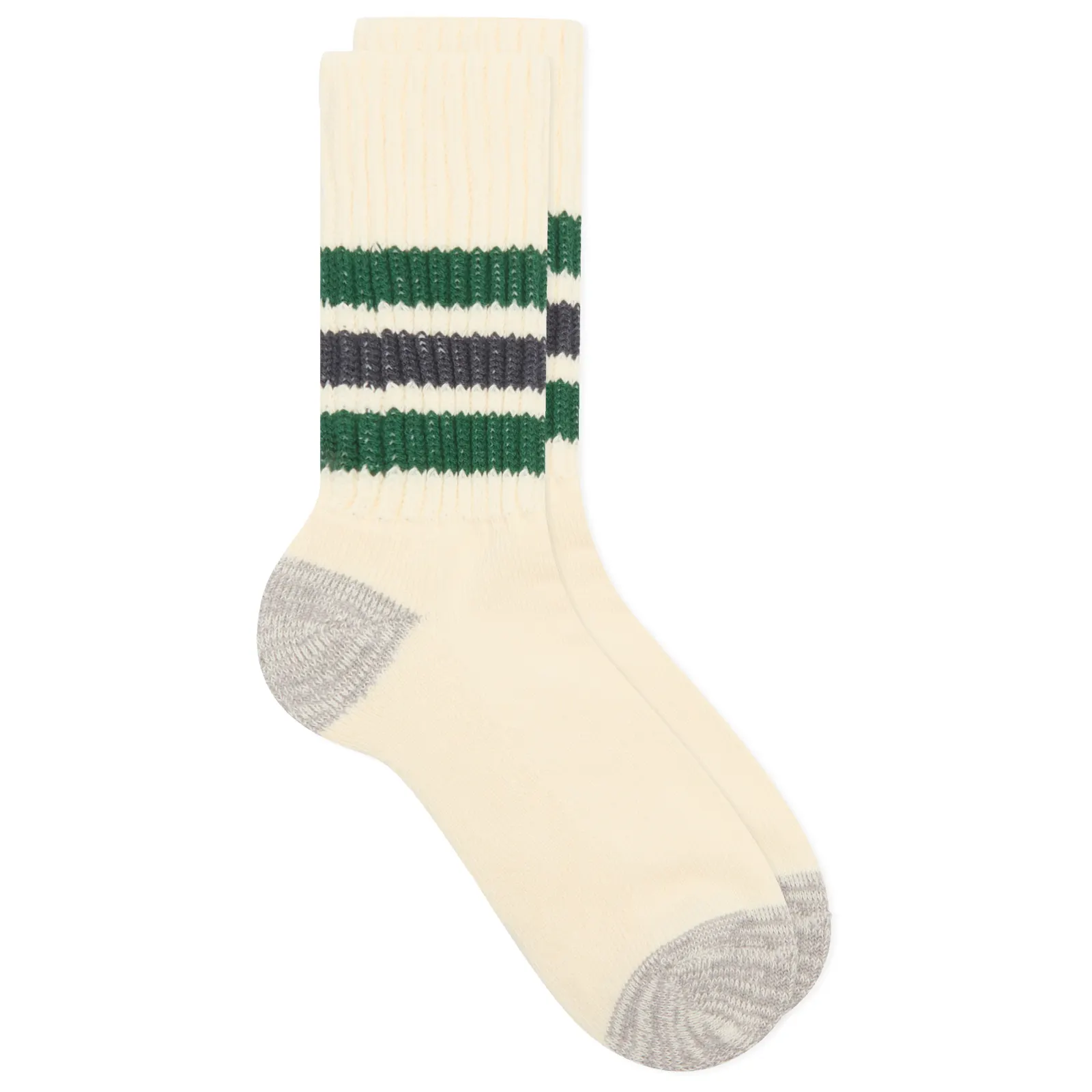 RoToTo Coarse Ribbed Old School Crew Socks