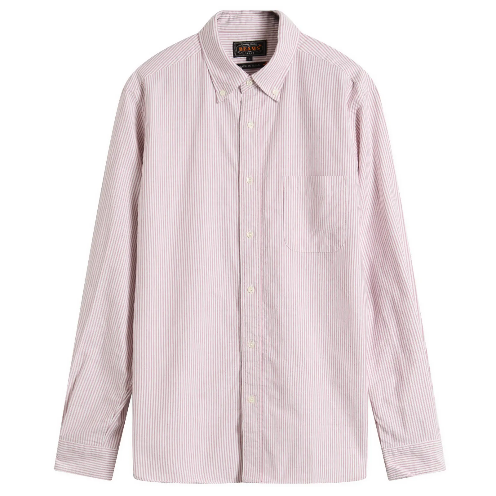 Beams Plus Button Down Candy Stripe Shirt