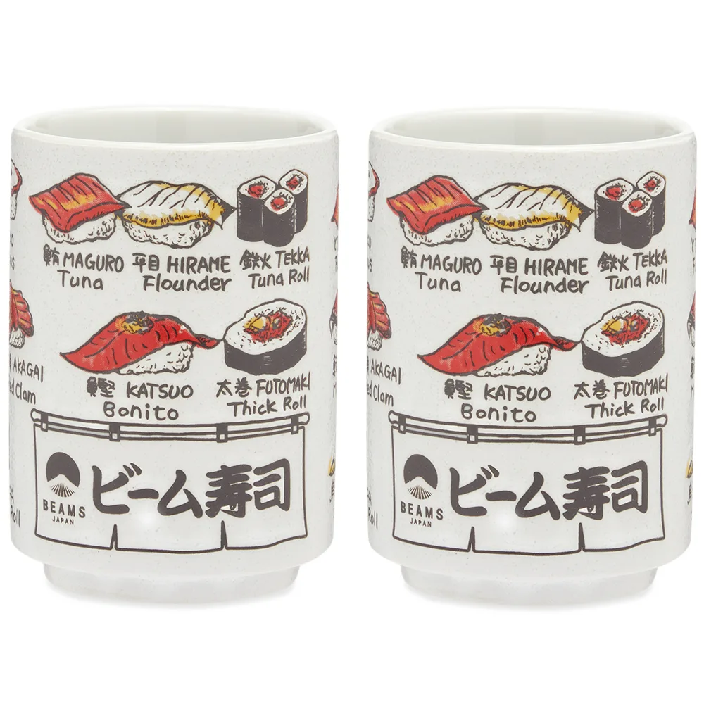 BEAMS JAPAN Fish Ceramic Cup - Set of 2