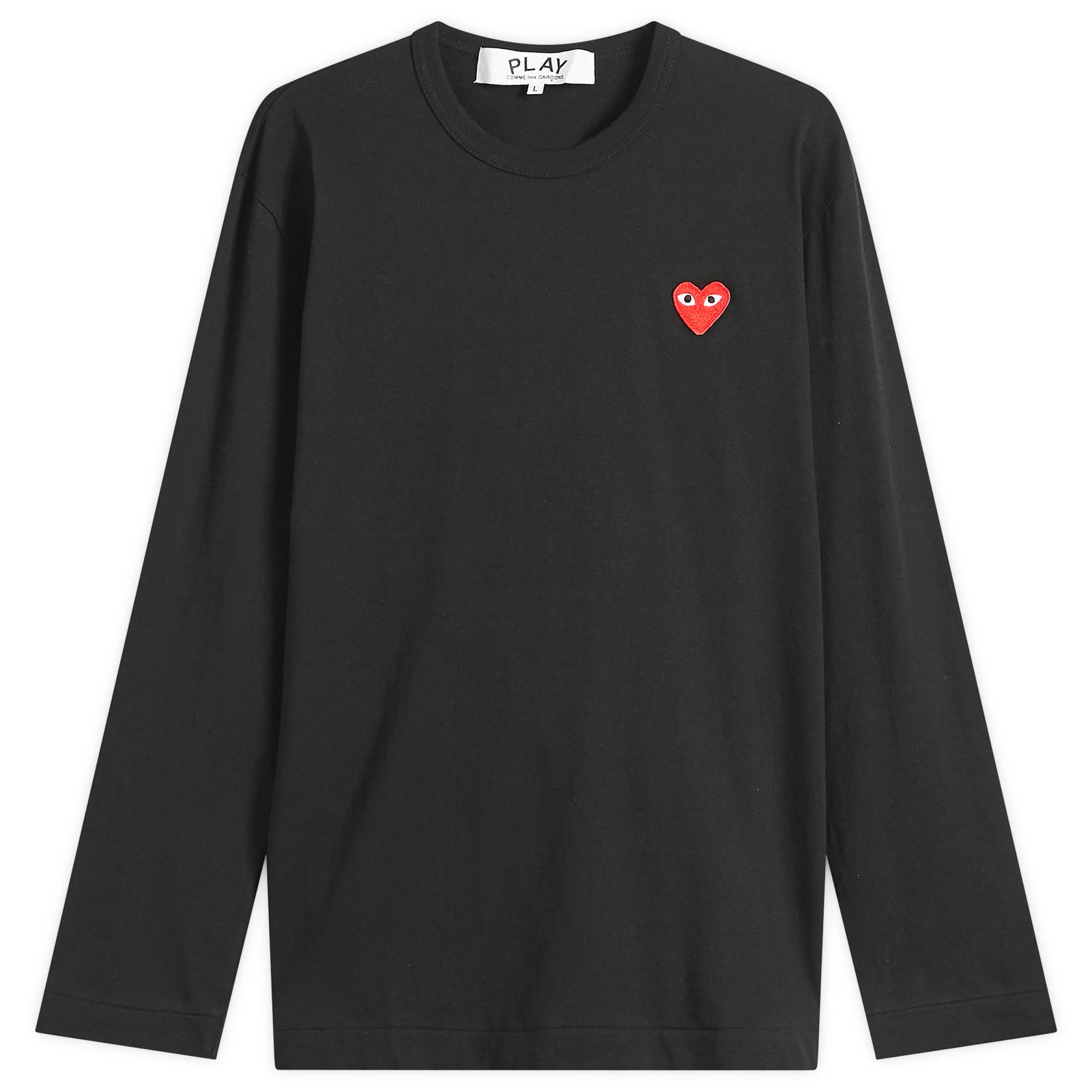 Comme des Garçons Play Long Sleeve Basic Logo T-Shirt