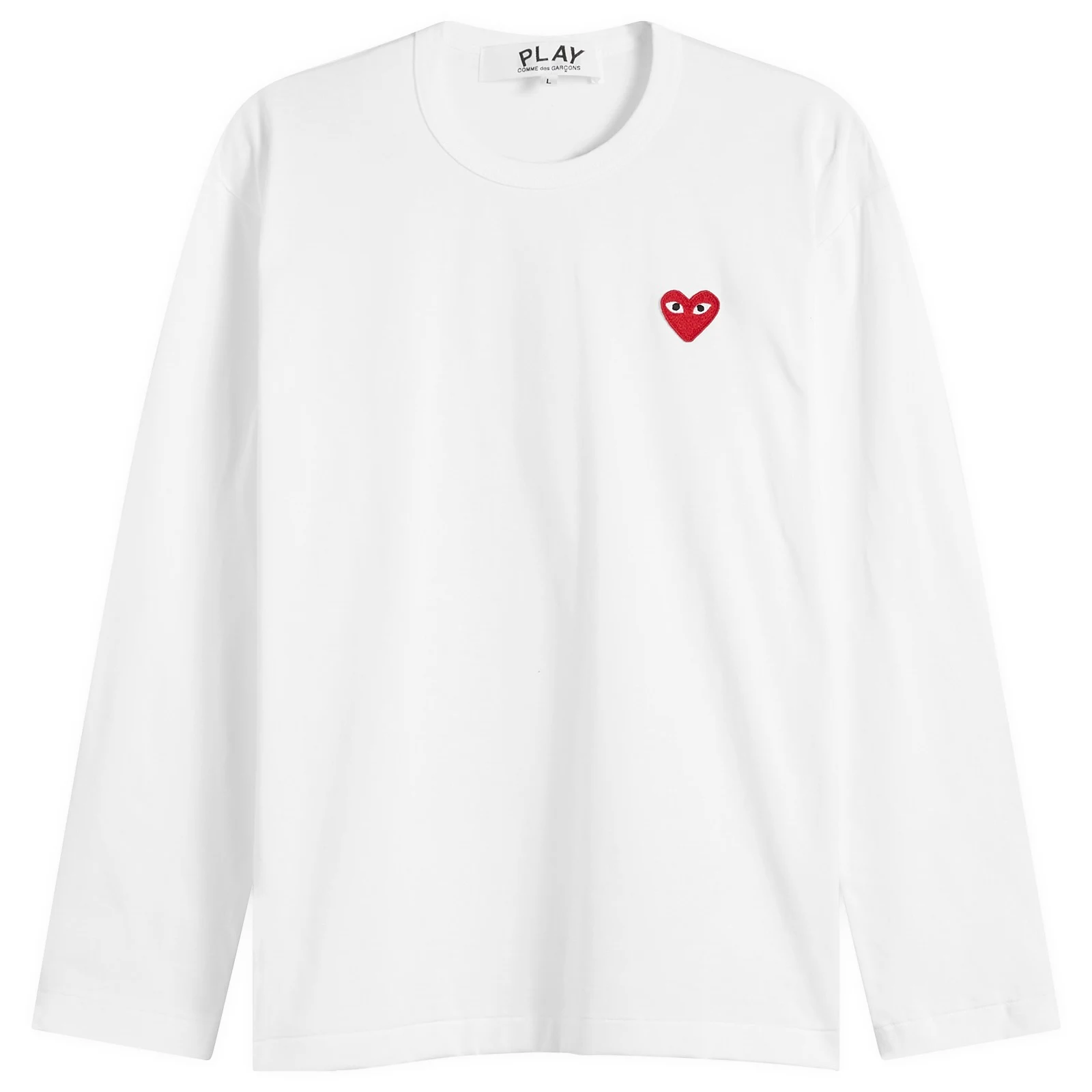 Comme des Garçons Play Long Sleeve Basic Logo T-Shirt