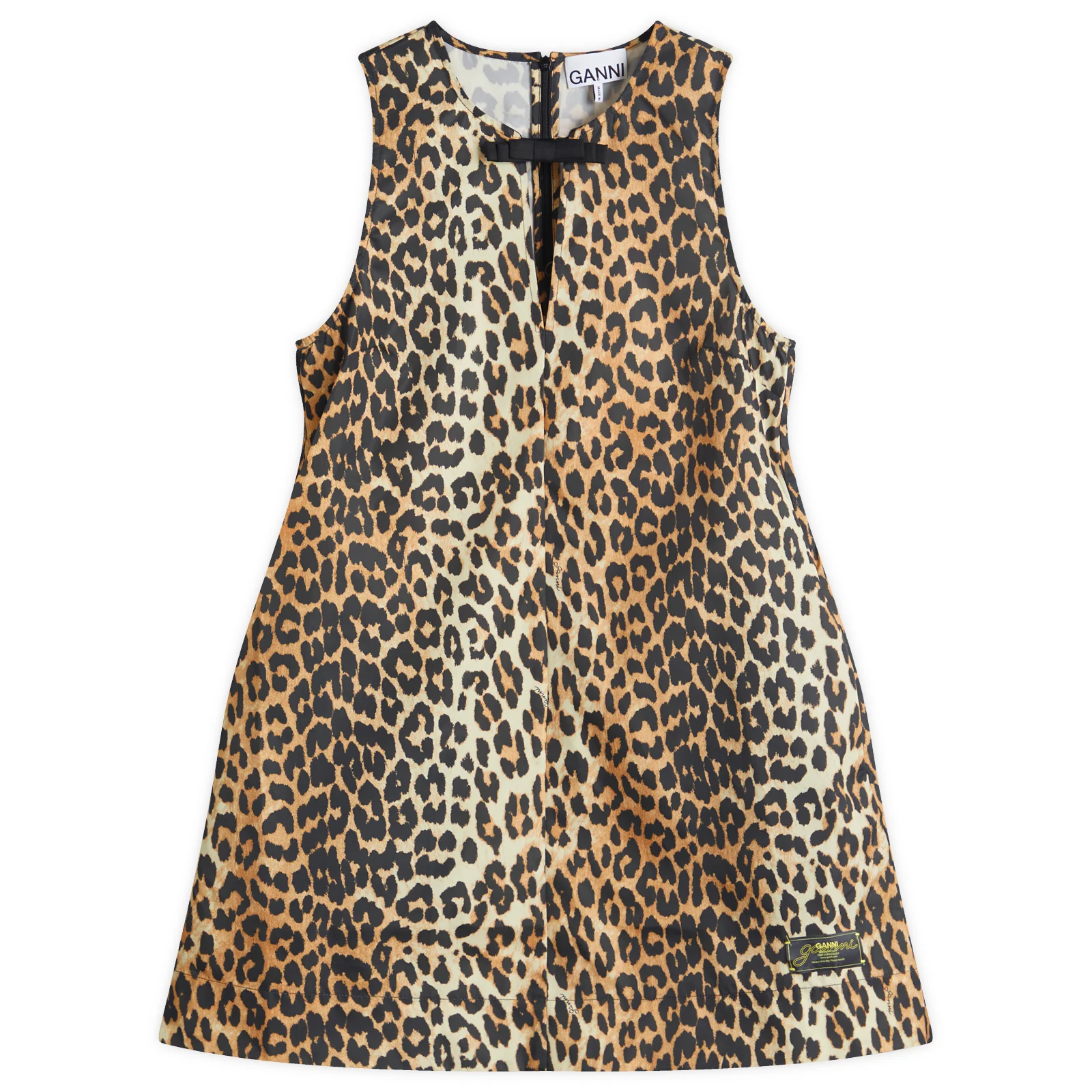 GANNI Duchesse Nylon Mini Dress