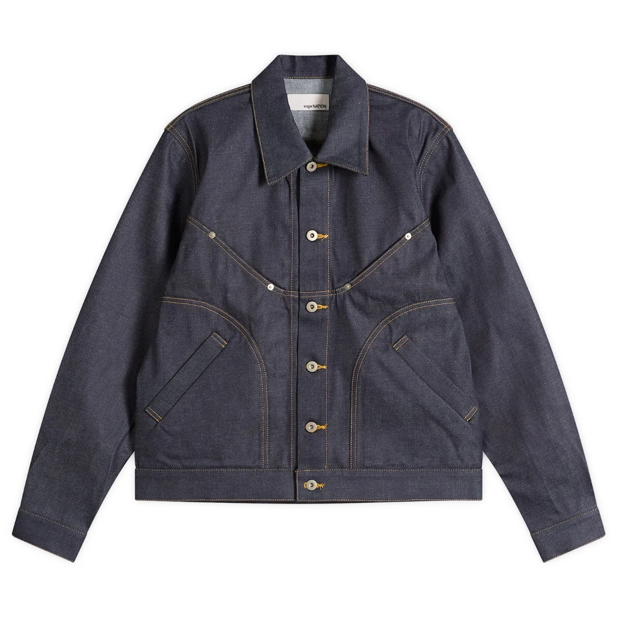 Sage Nation Jiji Raw Denim Jacket