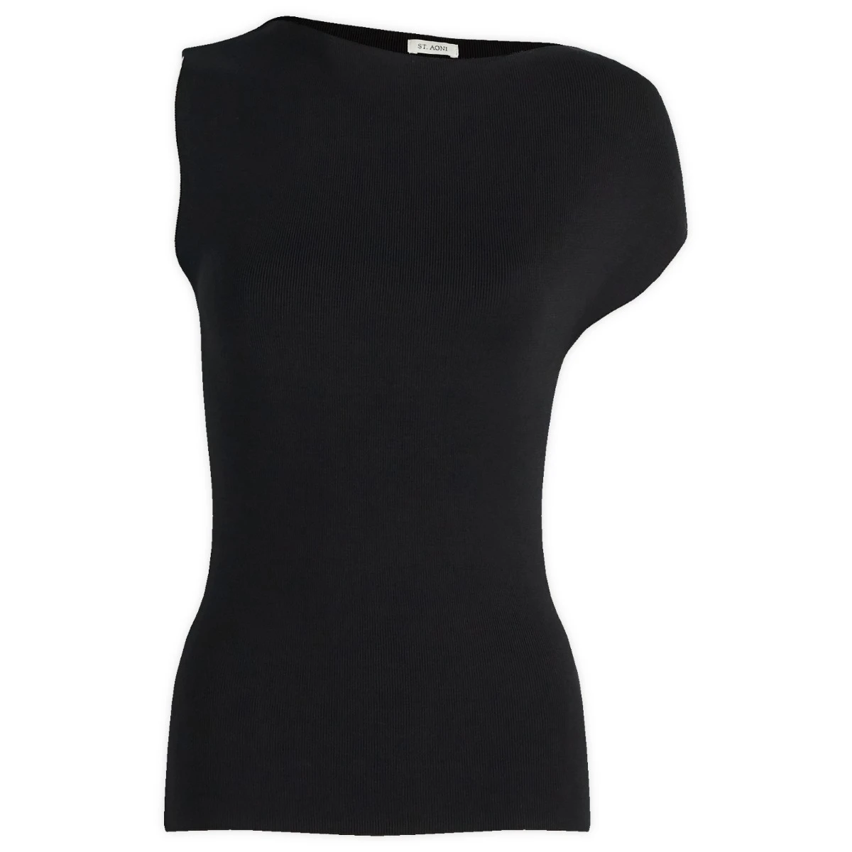 St. Agni Asymmetric Knit Top