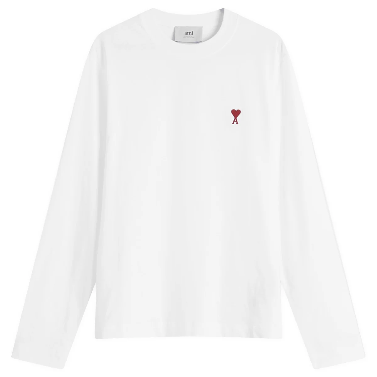 AMI Paris Small Red ADC Classic  Long Sleeve T-Shirt