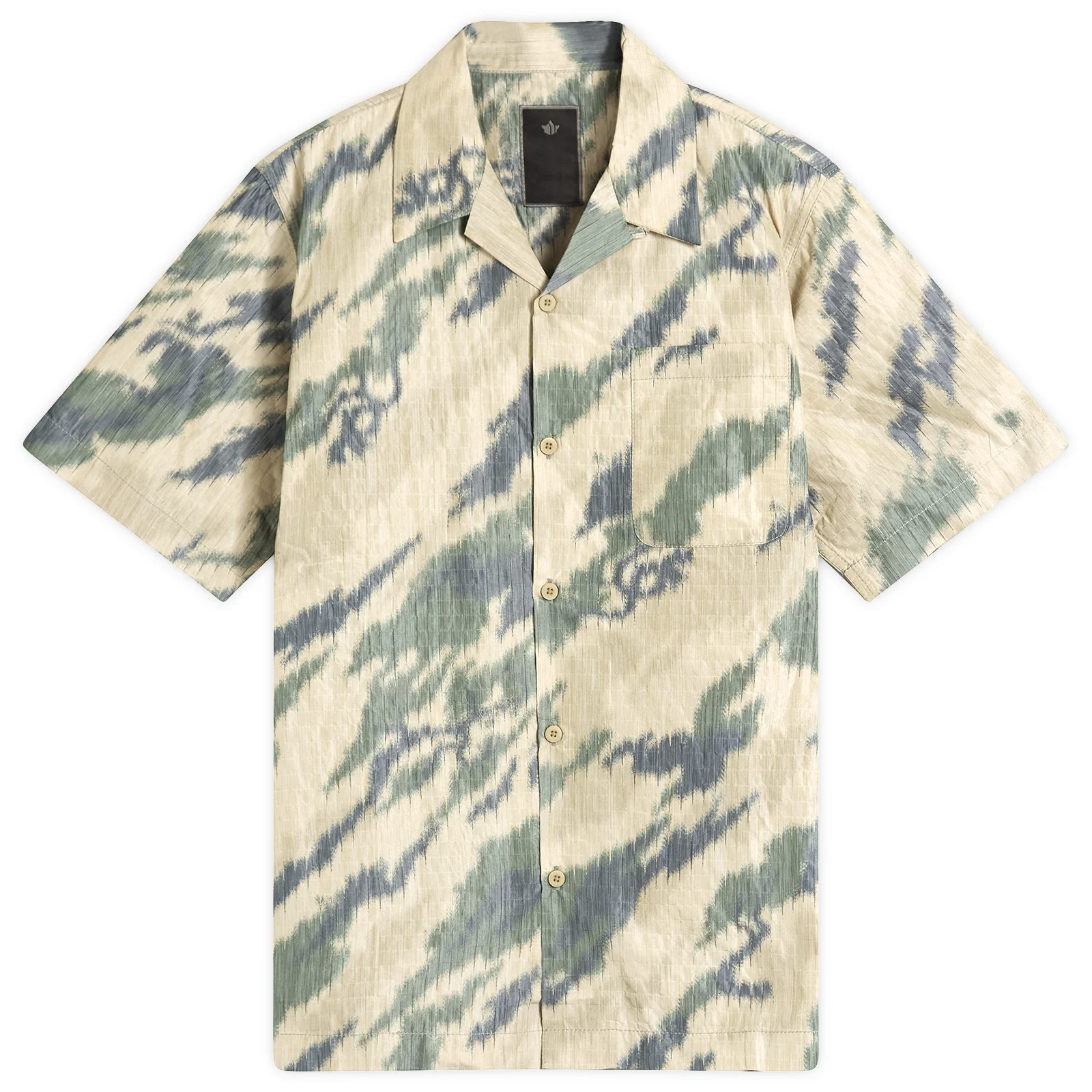Maharishi Bonsai Camo Ripstop Camp Collar Shirt