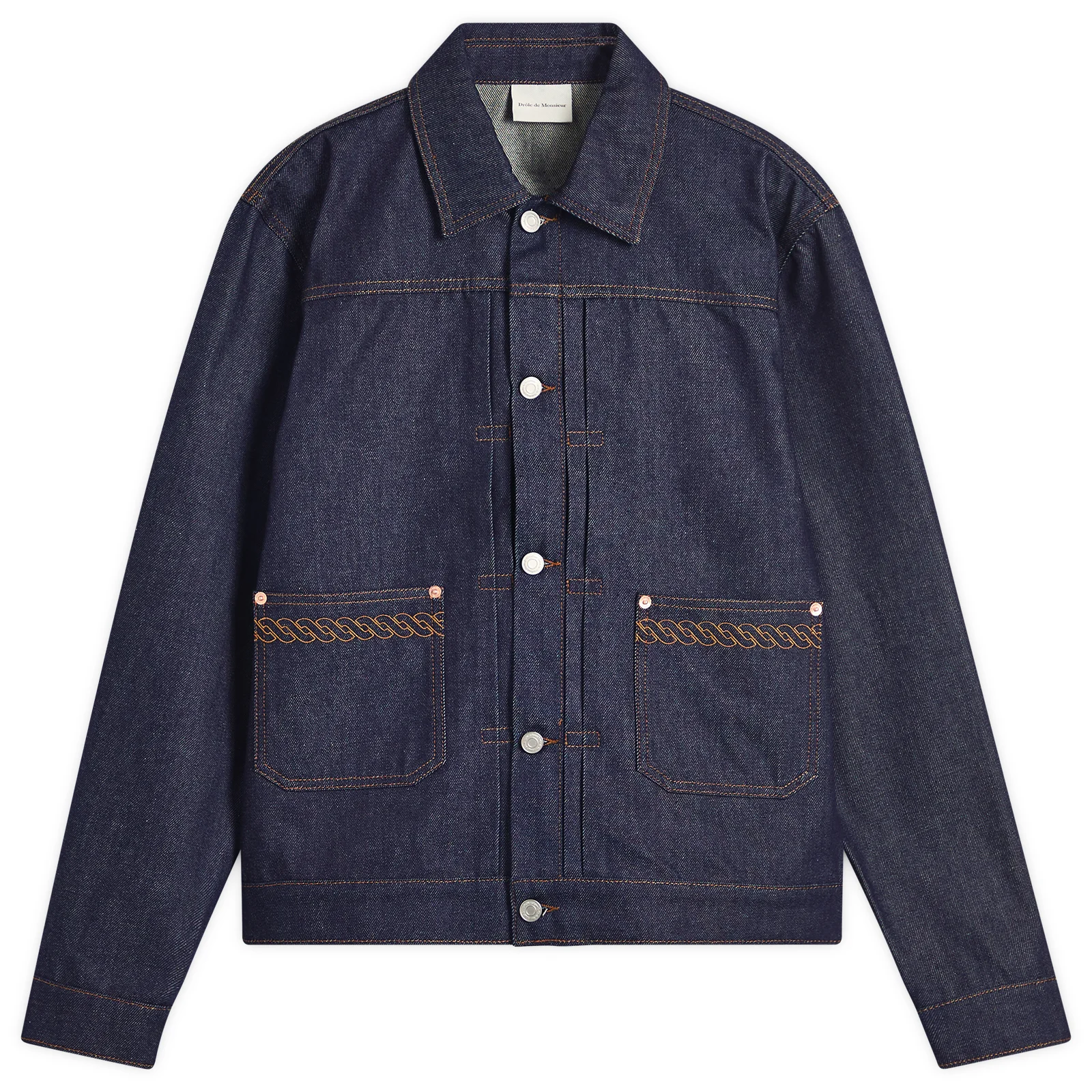Drôle de Monsieur Raw Denim Jacket