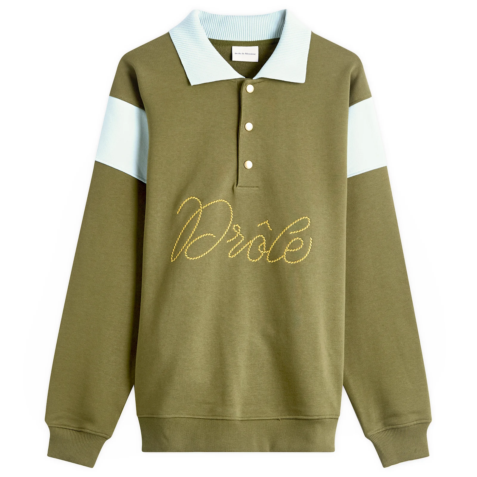 Drôle de Monsieur Logo Braided Polo Shirt