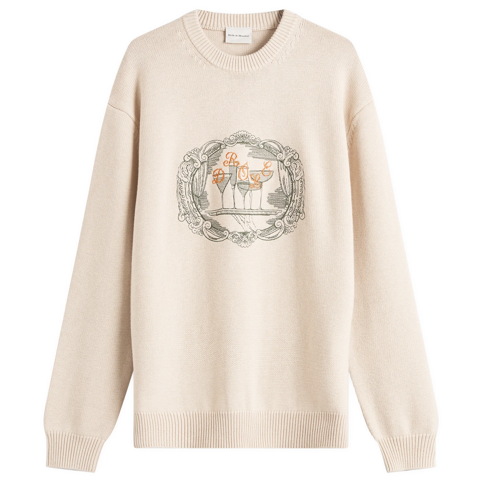 Drôle de Monsieur Cocktail Tray Knitted Jumper
