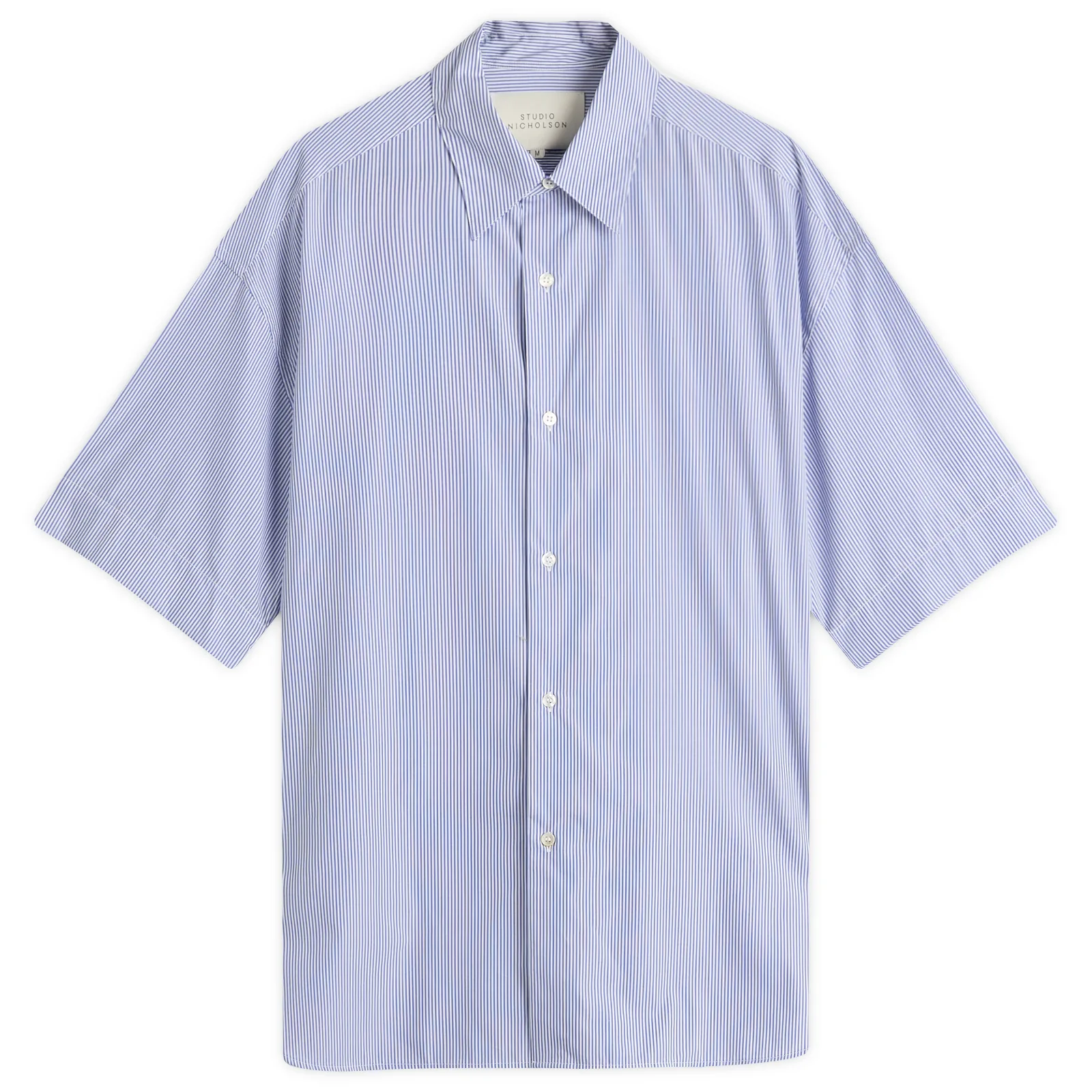 Studio Nicholson Sorono Stripe Short Sleeve Shirt
