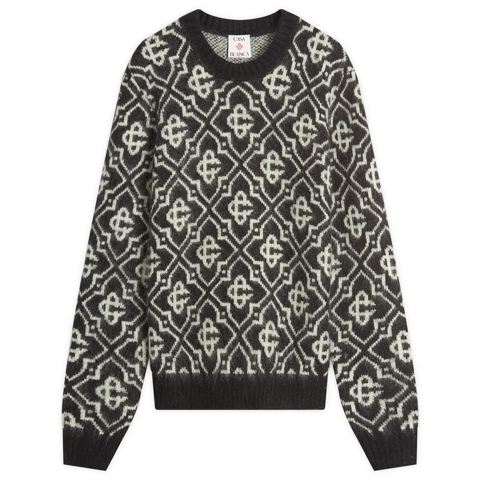 Casablanca Monogram Mohair Blend Crew Sweatshirt
