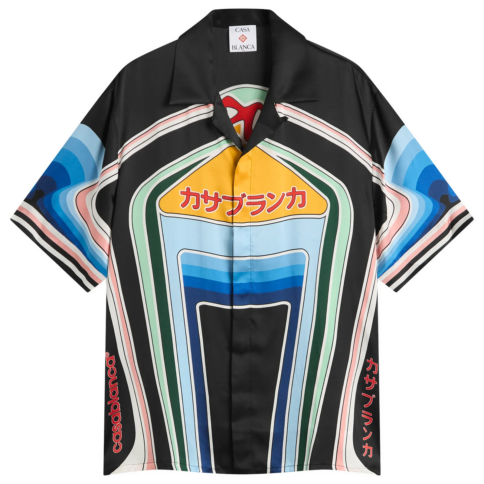 Casablanca Graphic Mountain Short Sleeve Shirt