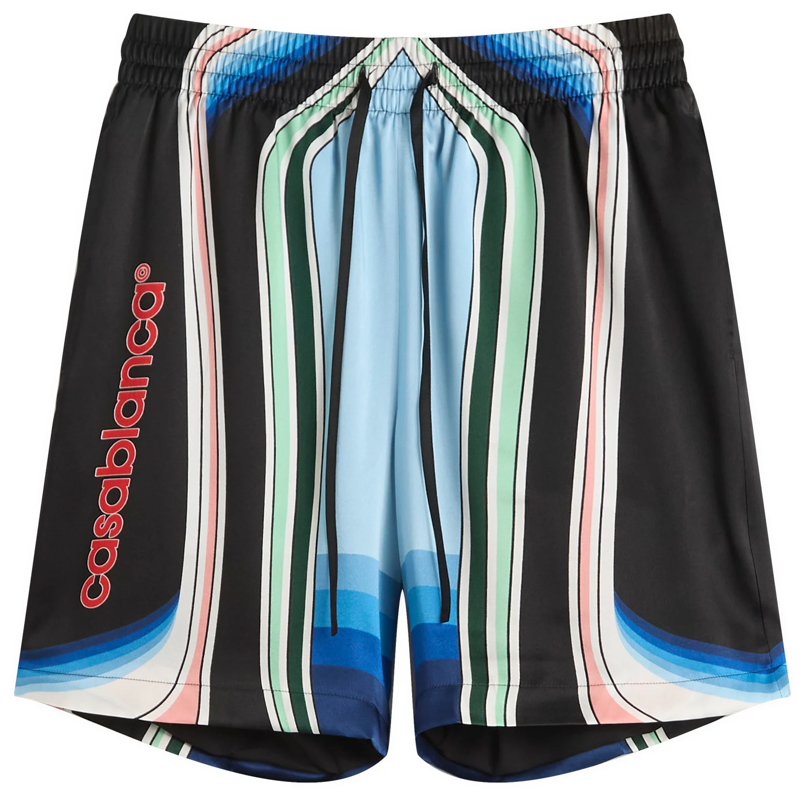 Casablanca Graphic Mountain Drawstring Shorts