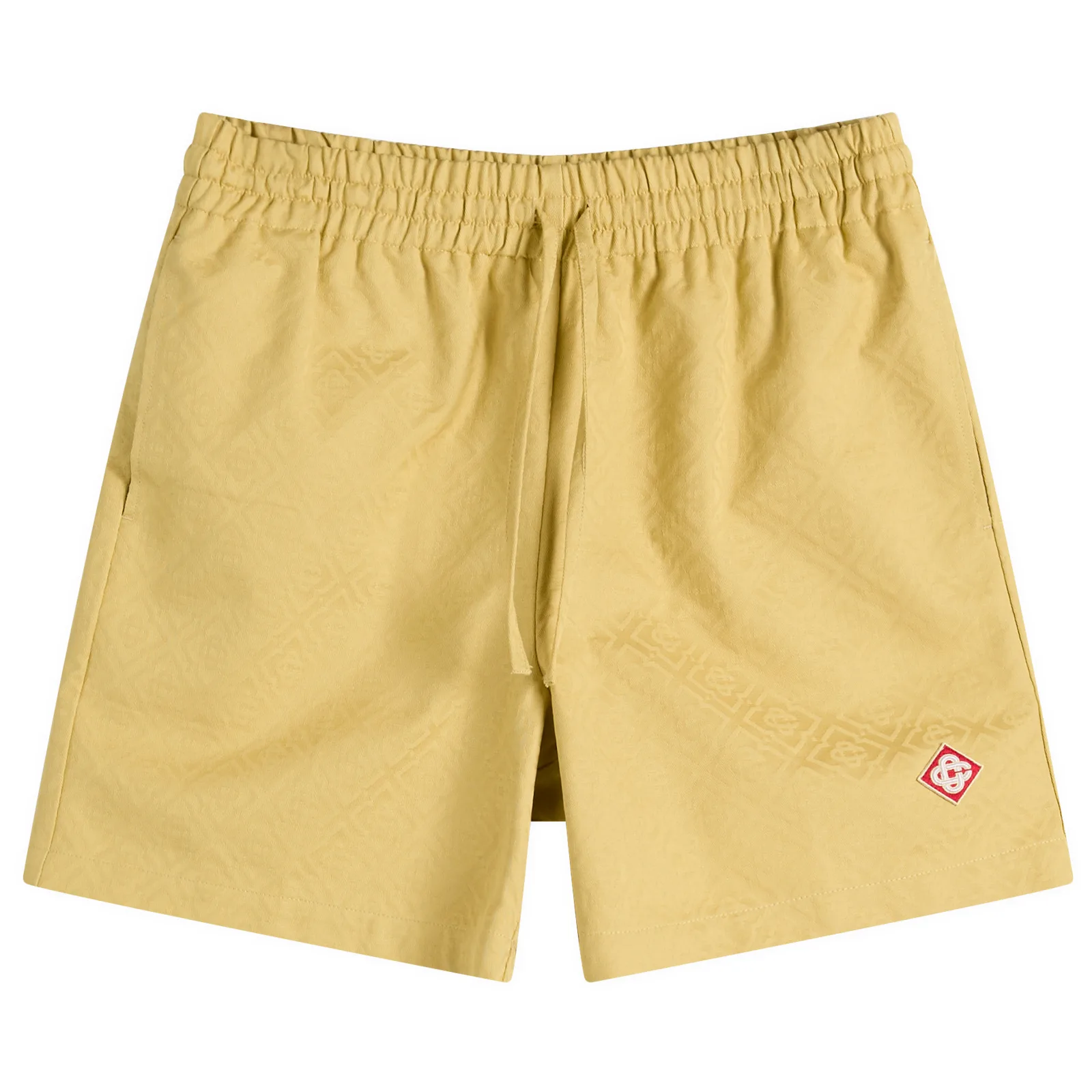Casablanca Drawstring Cotton Jacquard Monogram Shorts