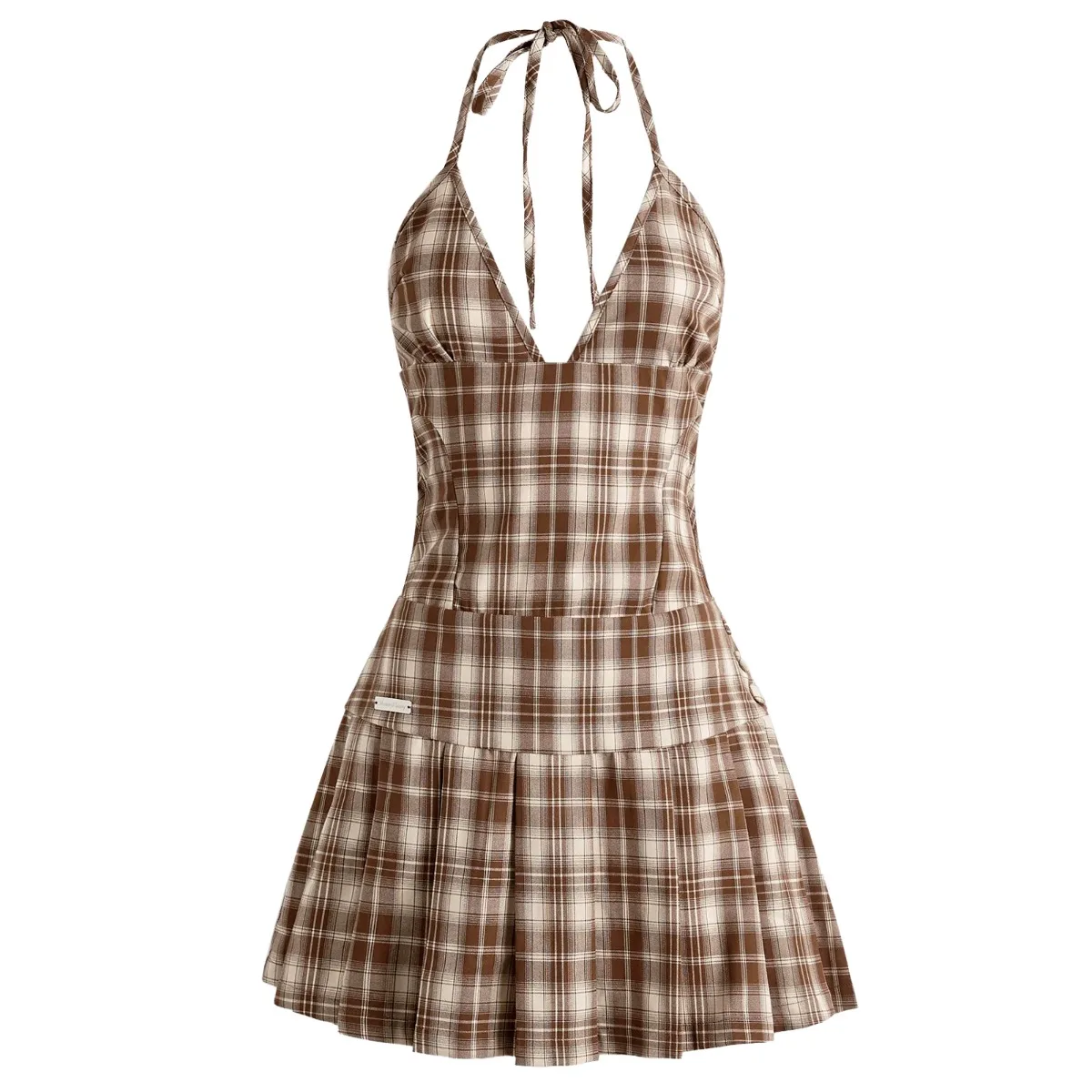 House of Sunny Hoxton Check Mini Dress