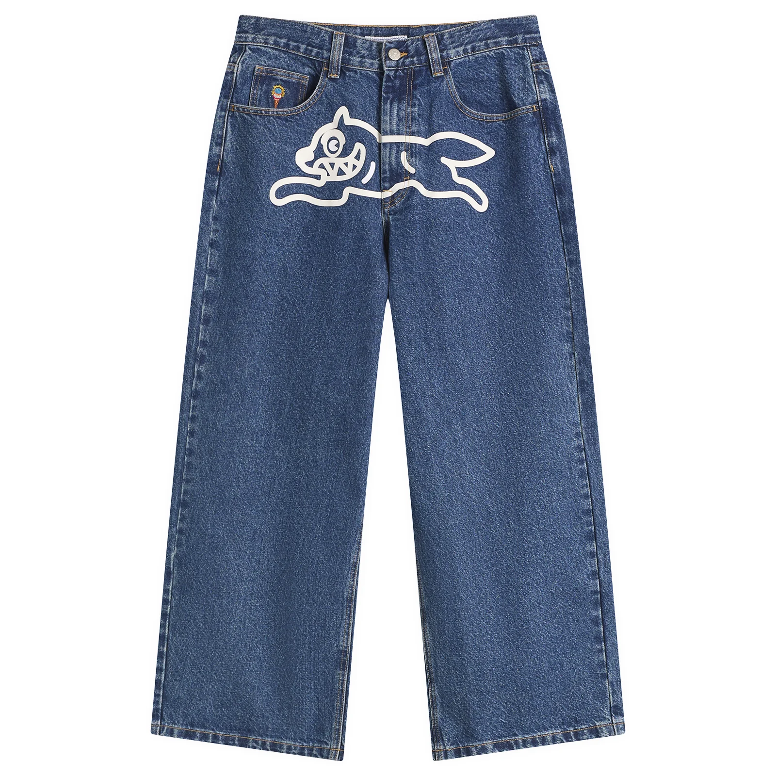 ICECREAM Running Dog Triple Scoop Wide Denim Jeans