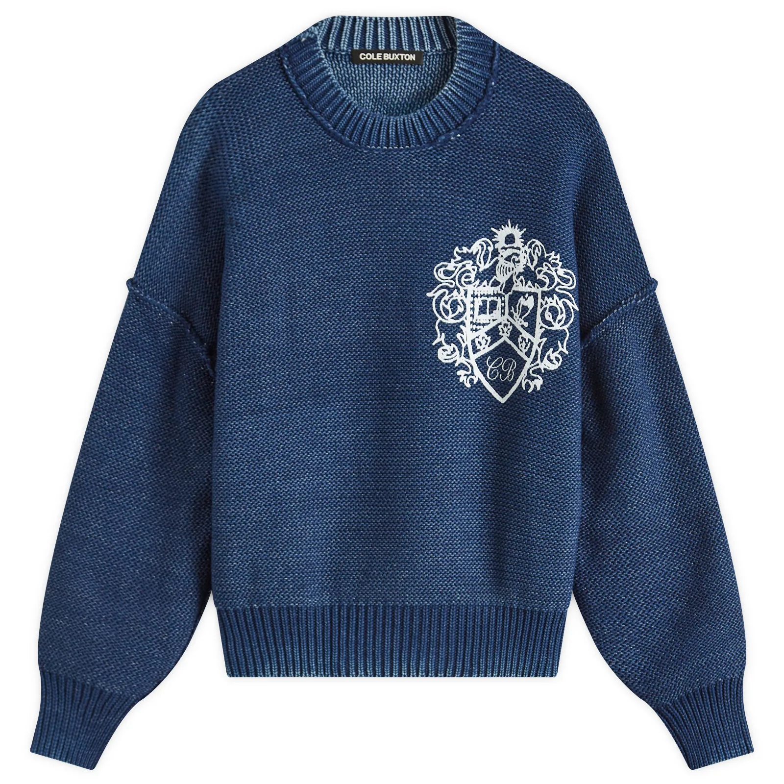 Cole Buxton Collegiate Crest Knit Sweater