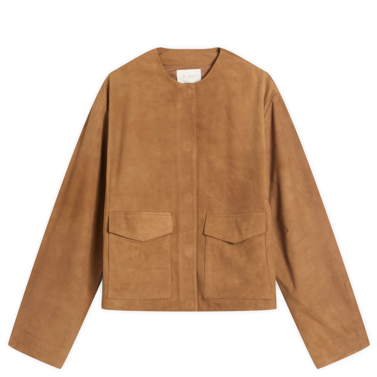 St. Agni Suede Utility Cocoon Bomber