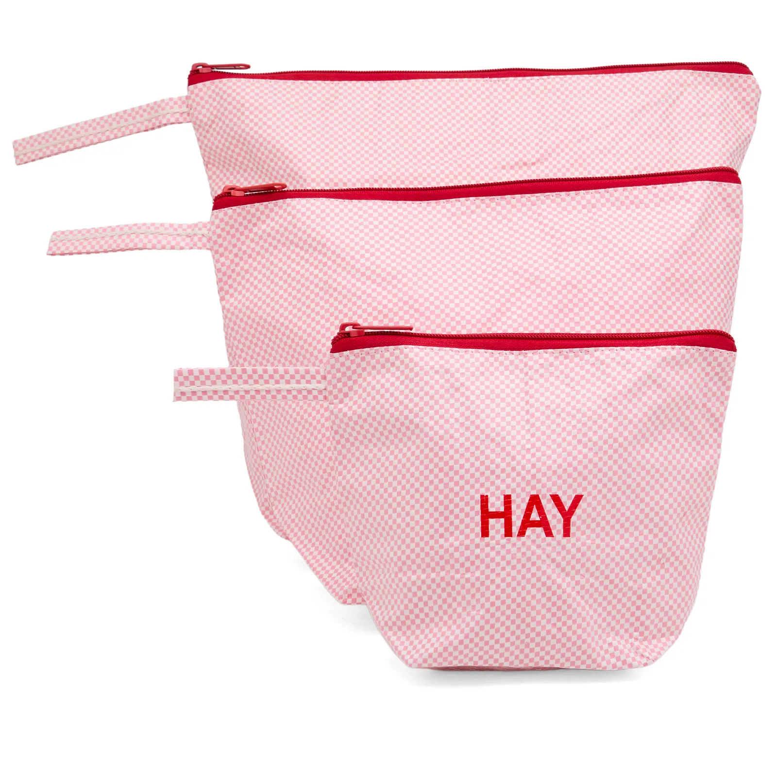 HAY Candy Mono Wash Bag - Wash Set of 3