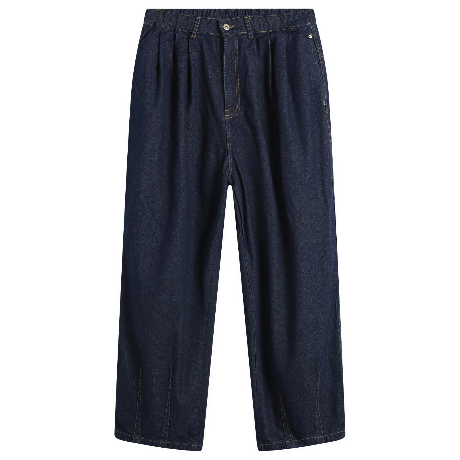 Anglan Rigid Indigo Denim Balloon Pants