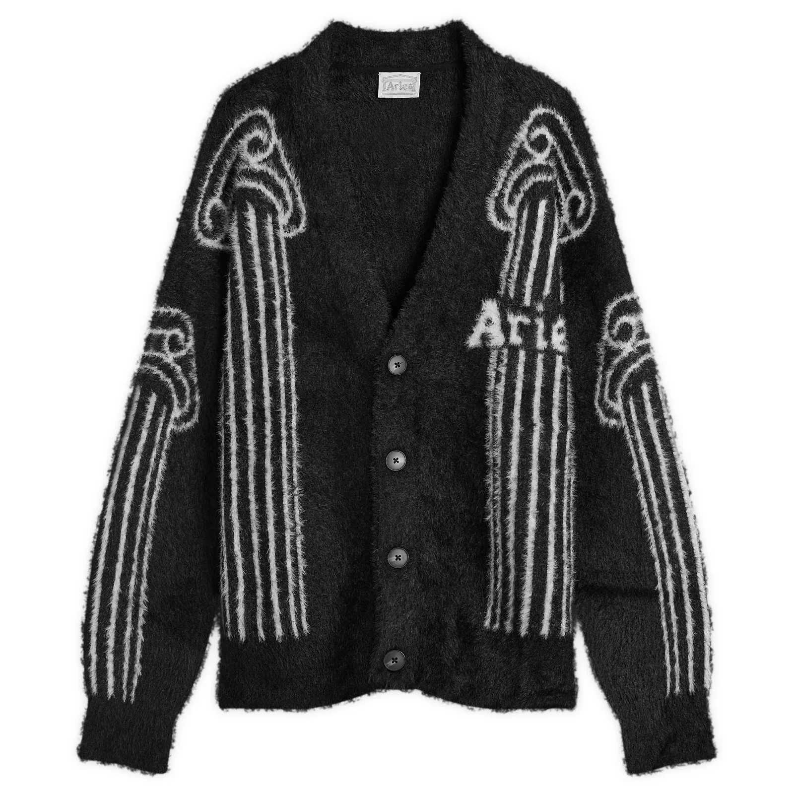 Aries Oversized Chenille Column Knit Cardigan
