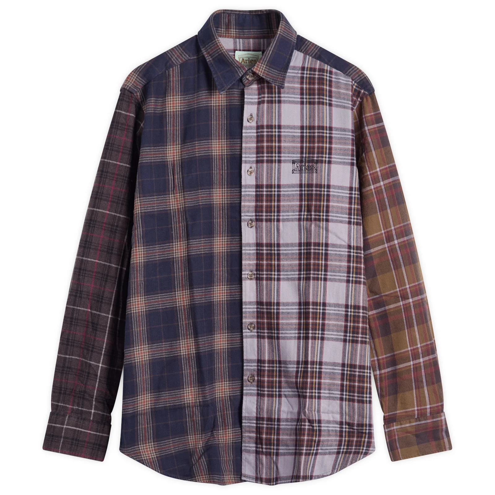 Aries Overdyed Patchwork Shirt