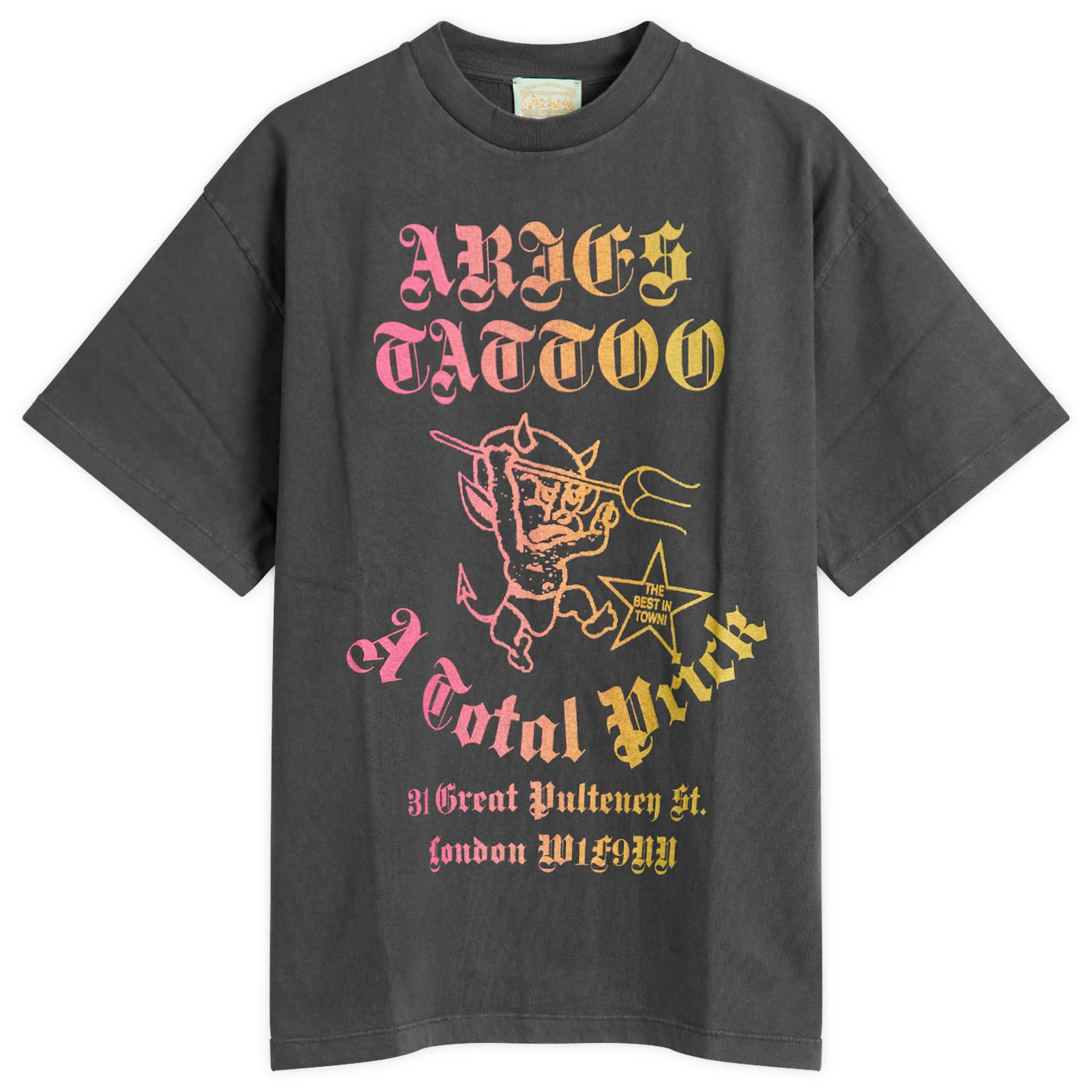 Aries Faded Tattoo Shop T-Shirt