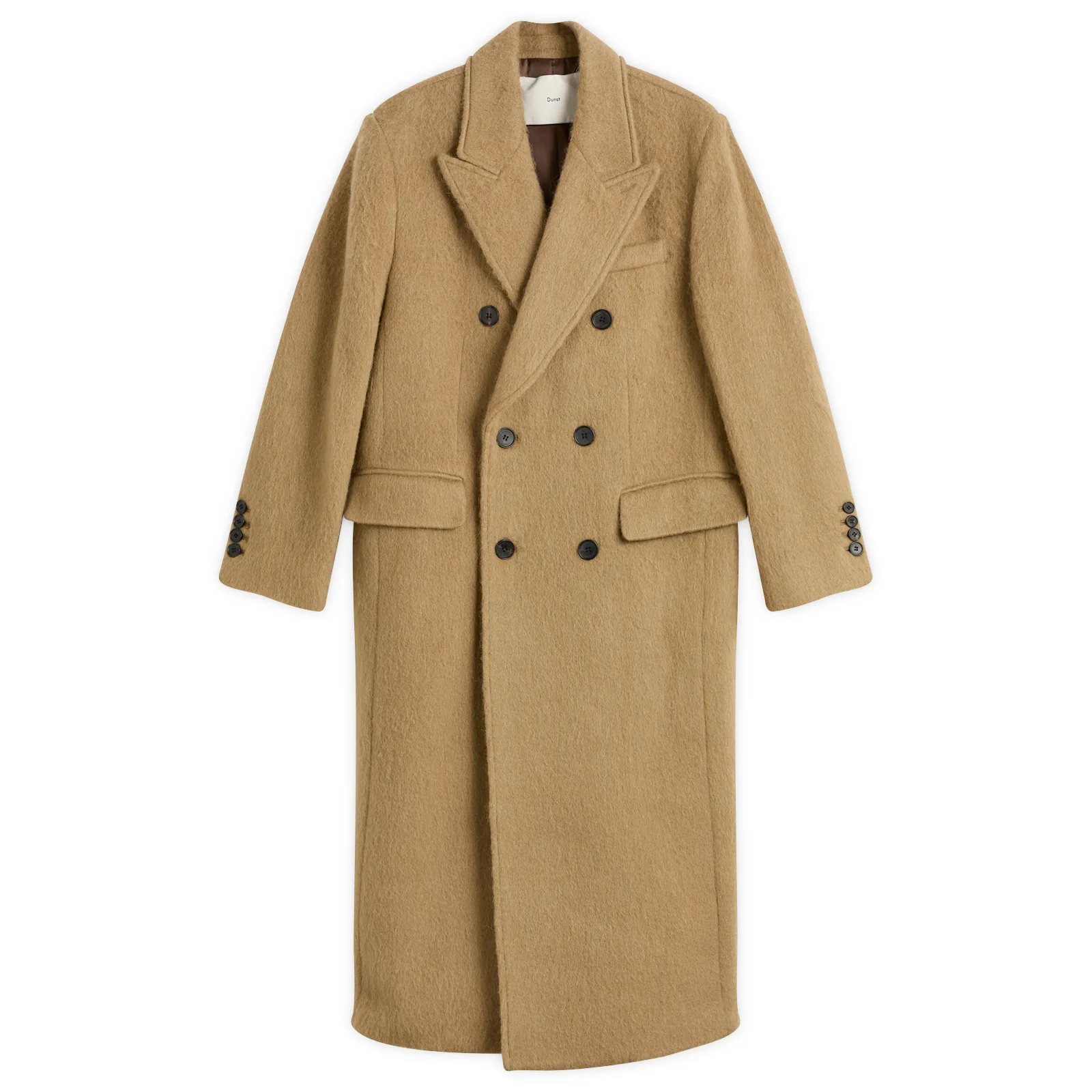Dunst Tailored Double Beasted Hairy Wool Coat