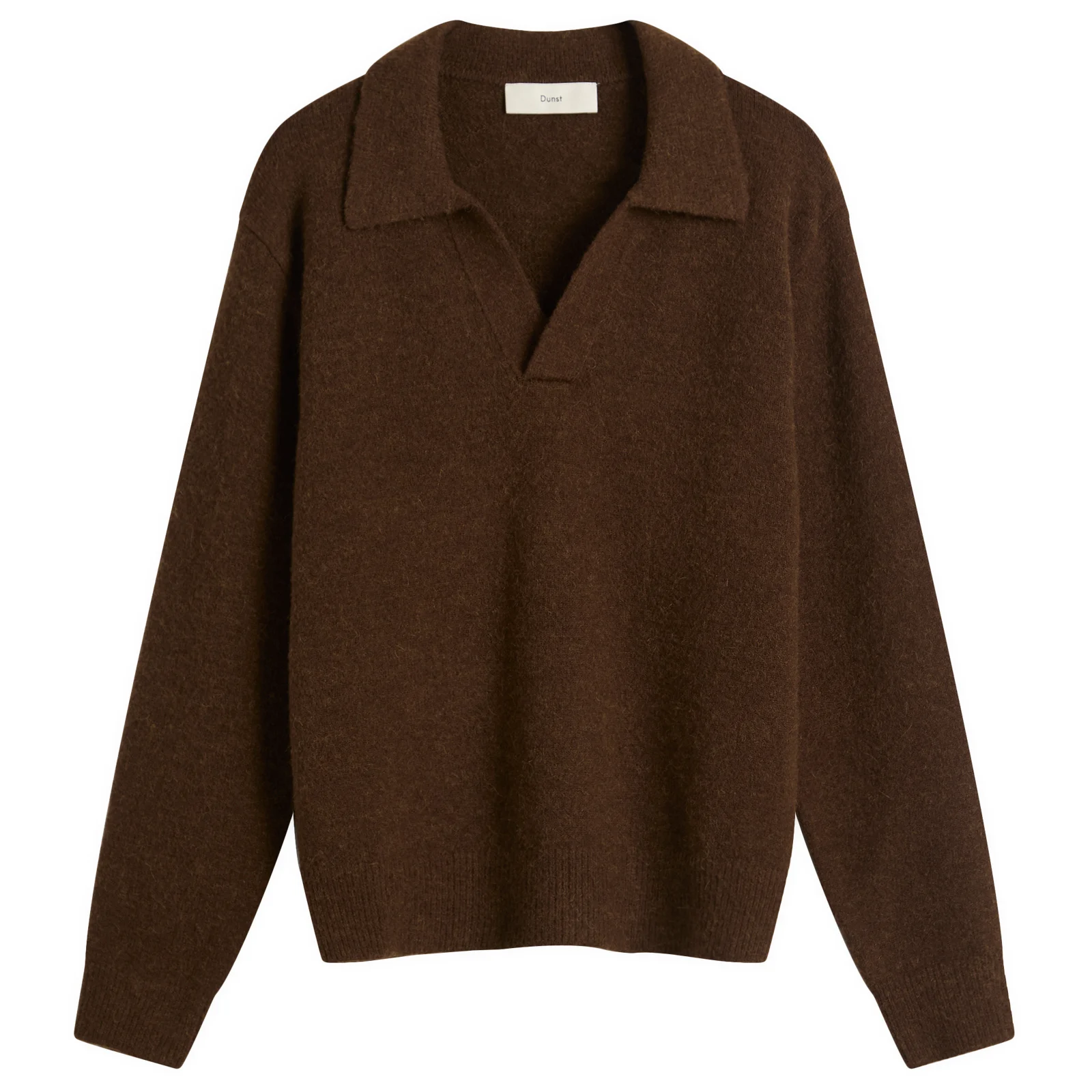 Dunst Open Collar Knit Jumper