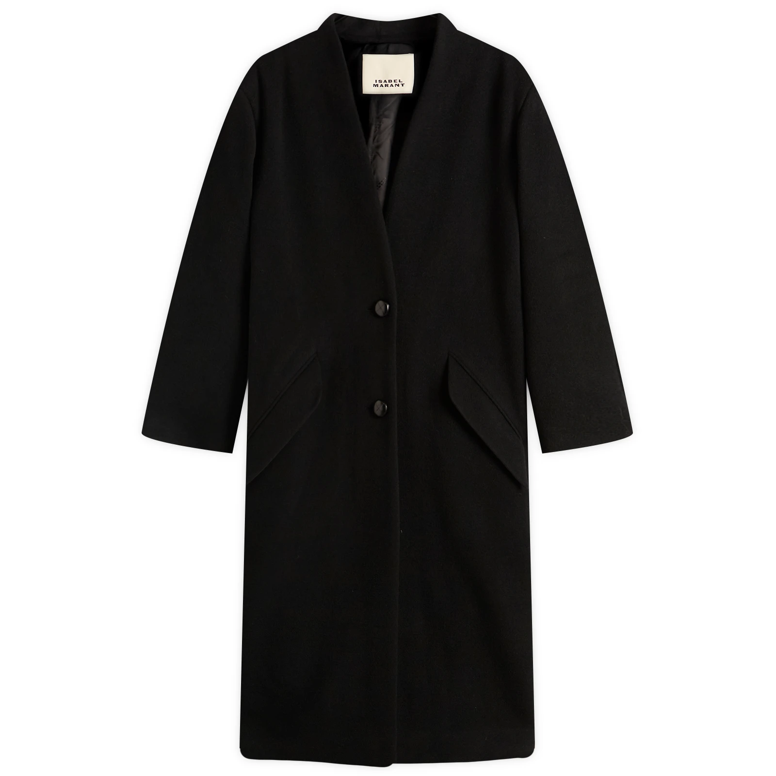 Isabel Marant Florane Long Wool Coat