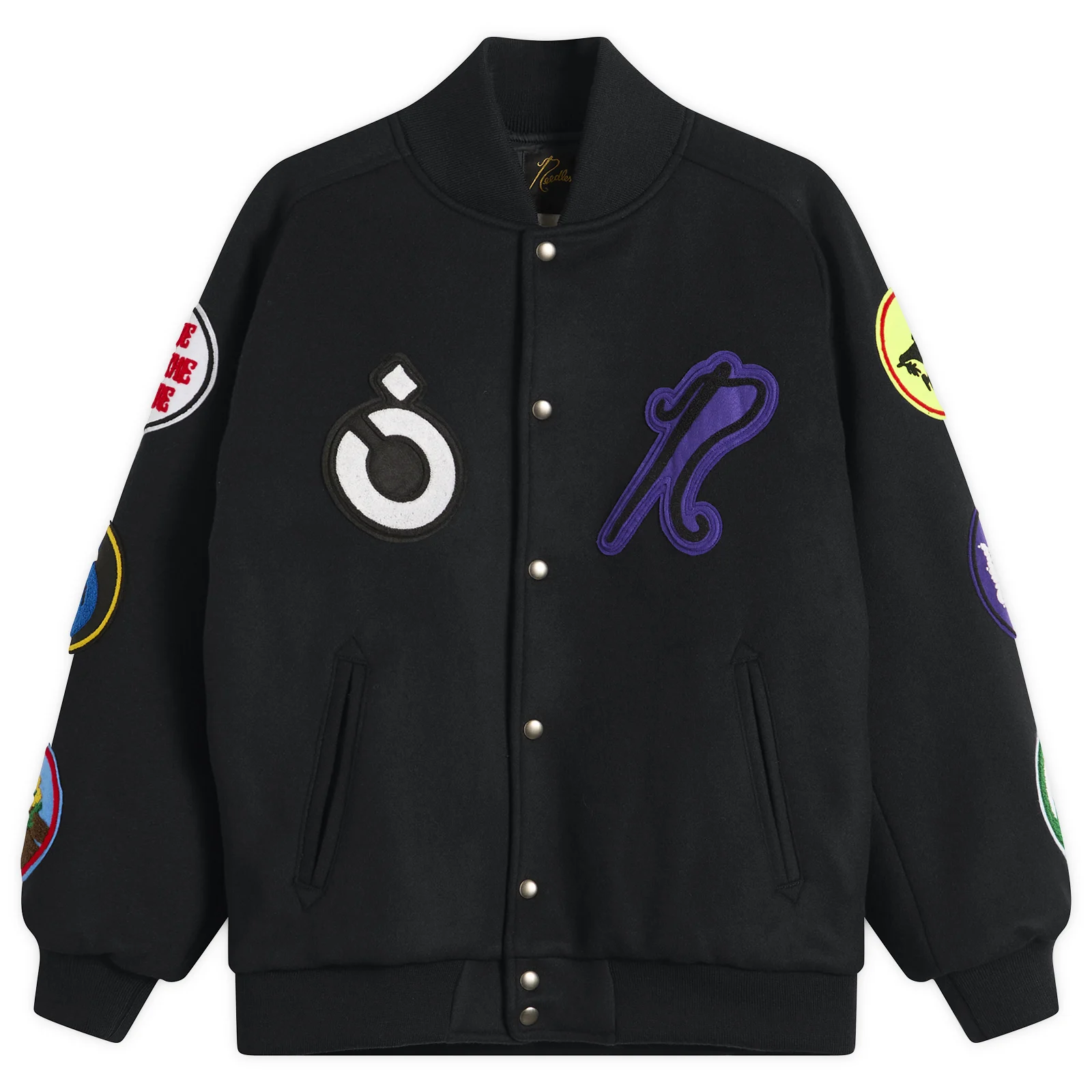NOMARHYTHM TEXTILE x Needles Patch Varsity Jacket