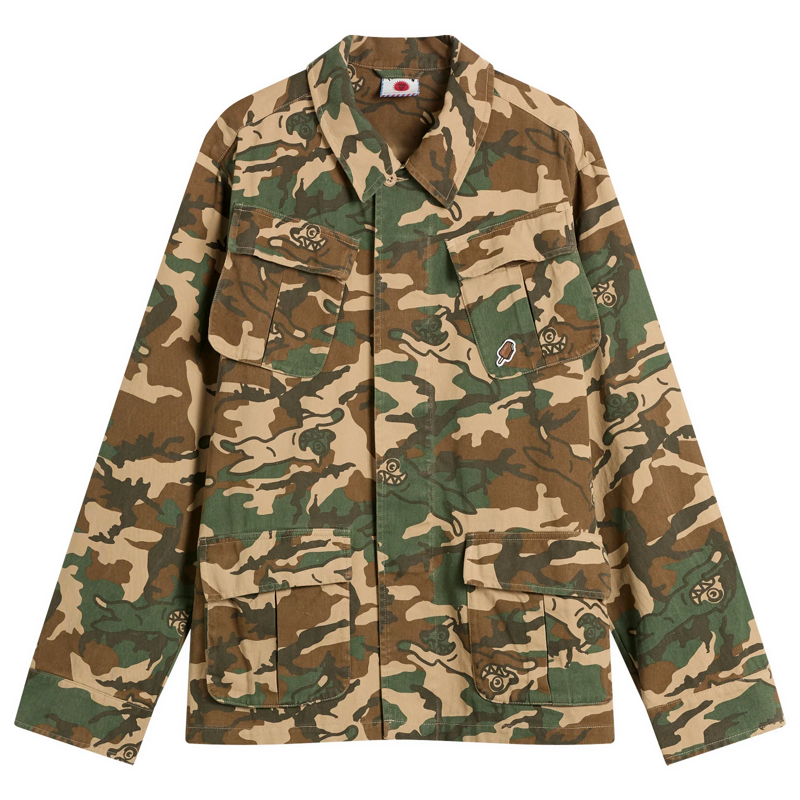 ICECREAM Running Dog Camo Jungle Fatigue Field Jacket