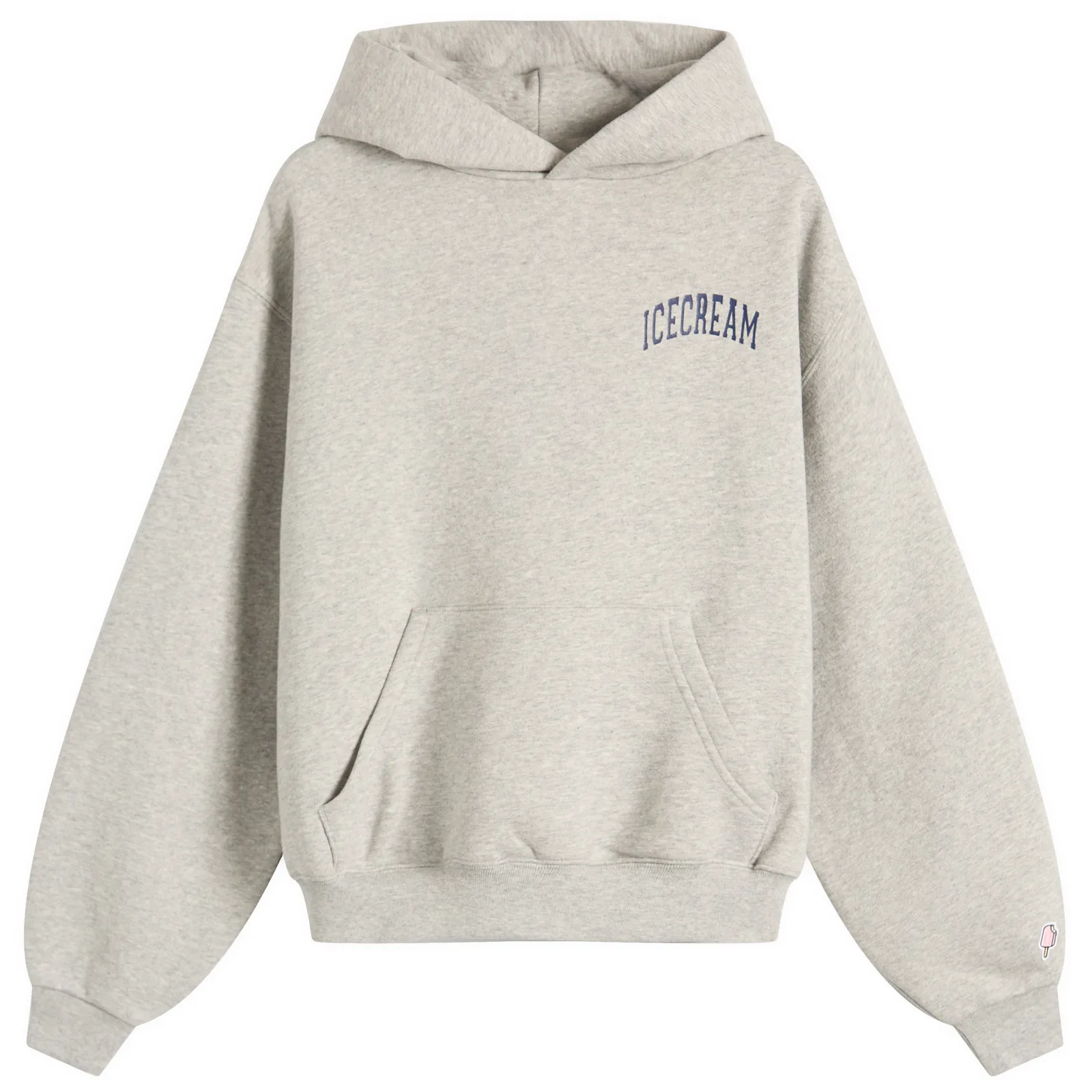 ICECREAM College Cropped Popover Hoodie
