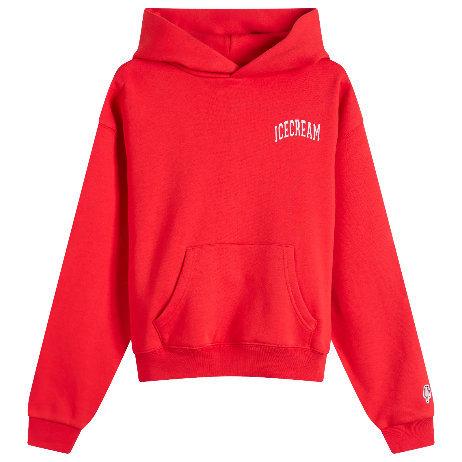 ICECREAM College Cropped Popover Hoodie