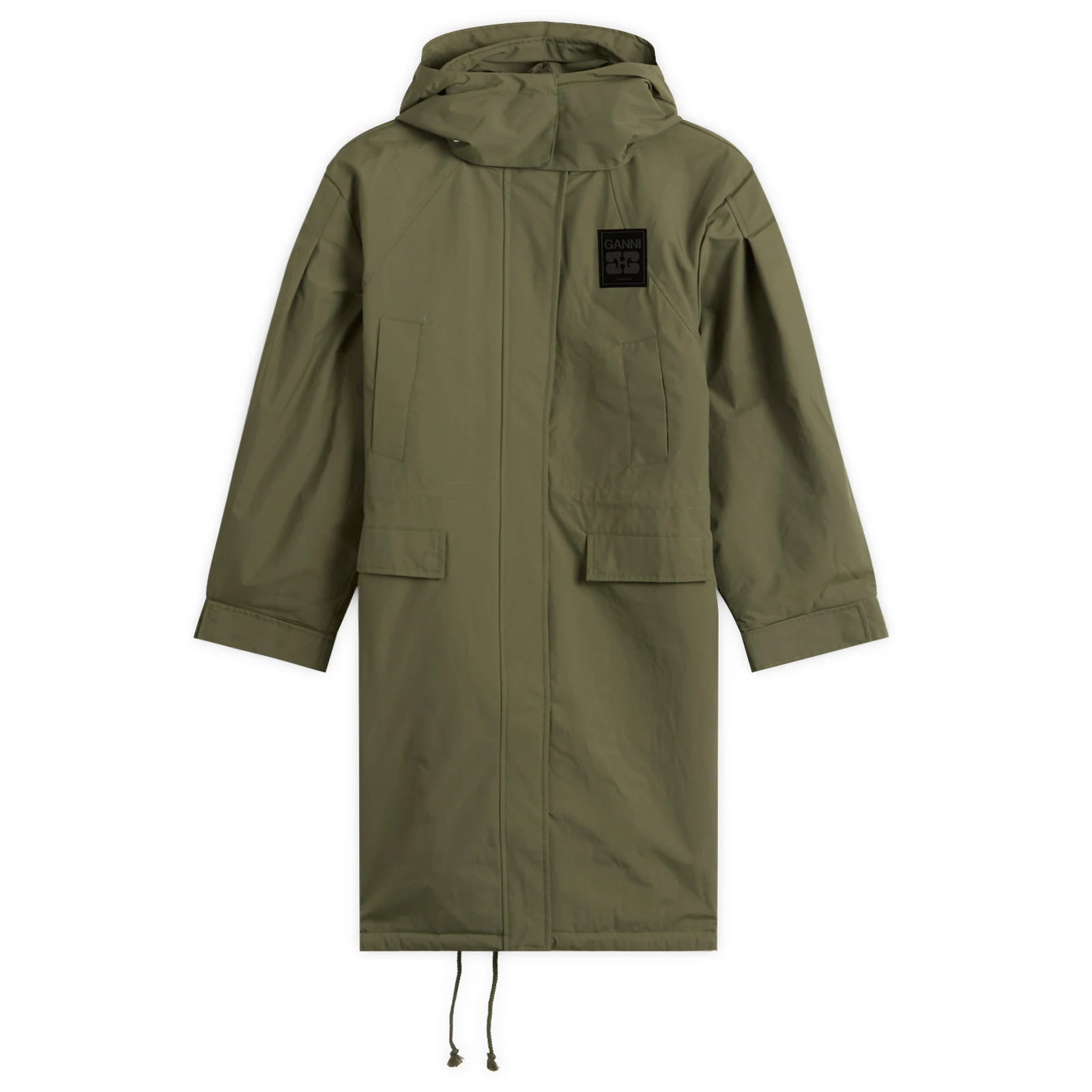 GANNI Ripstop Tri-Layer Parka Coat
