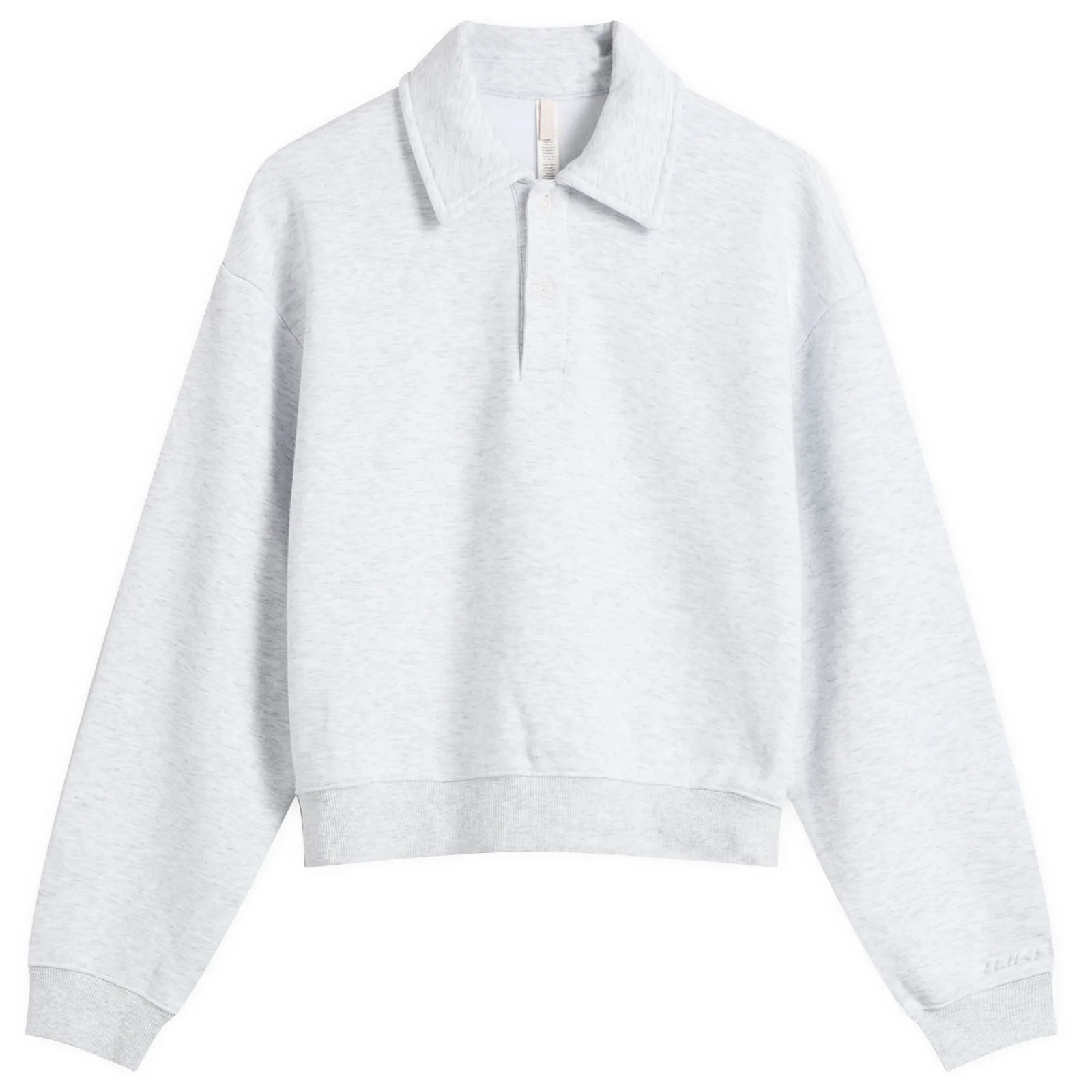 SKIMS Cotton Fleece Long Sleeve Henley Sweat