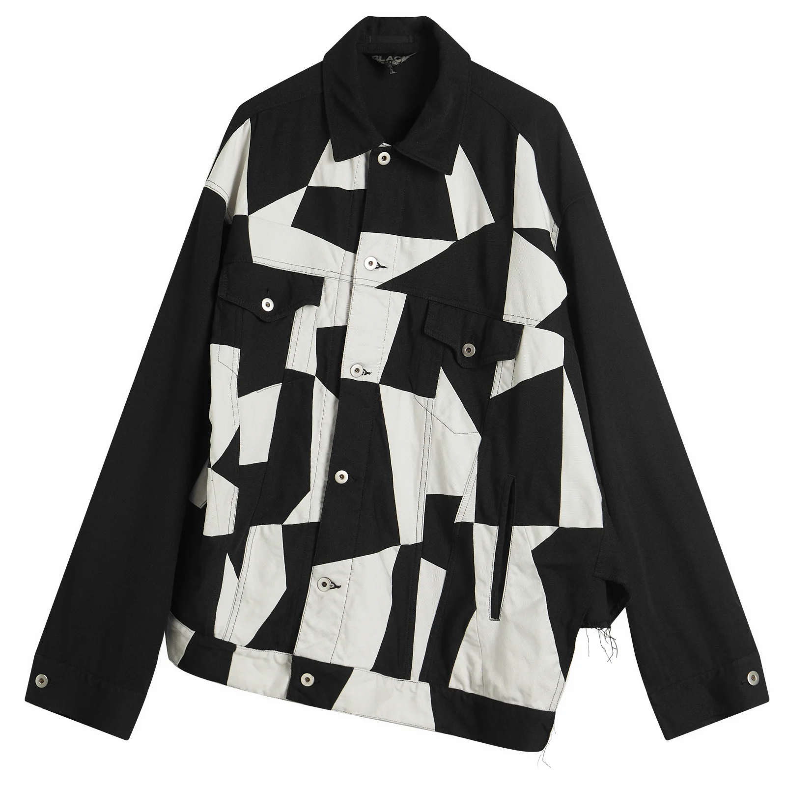 Comme des Garçons Black Patchwork Twill Jacket