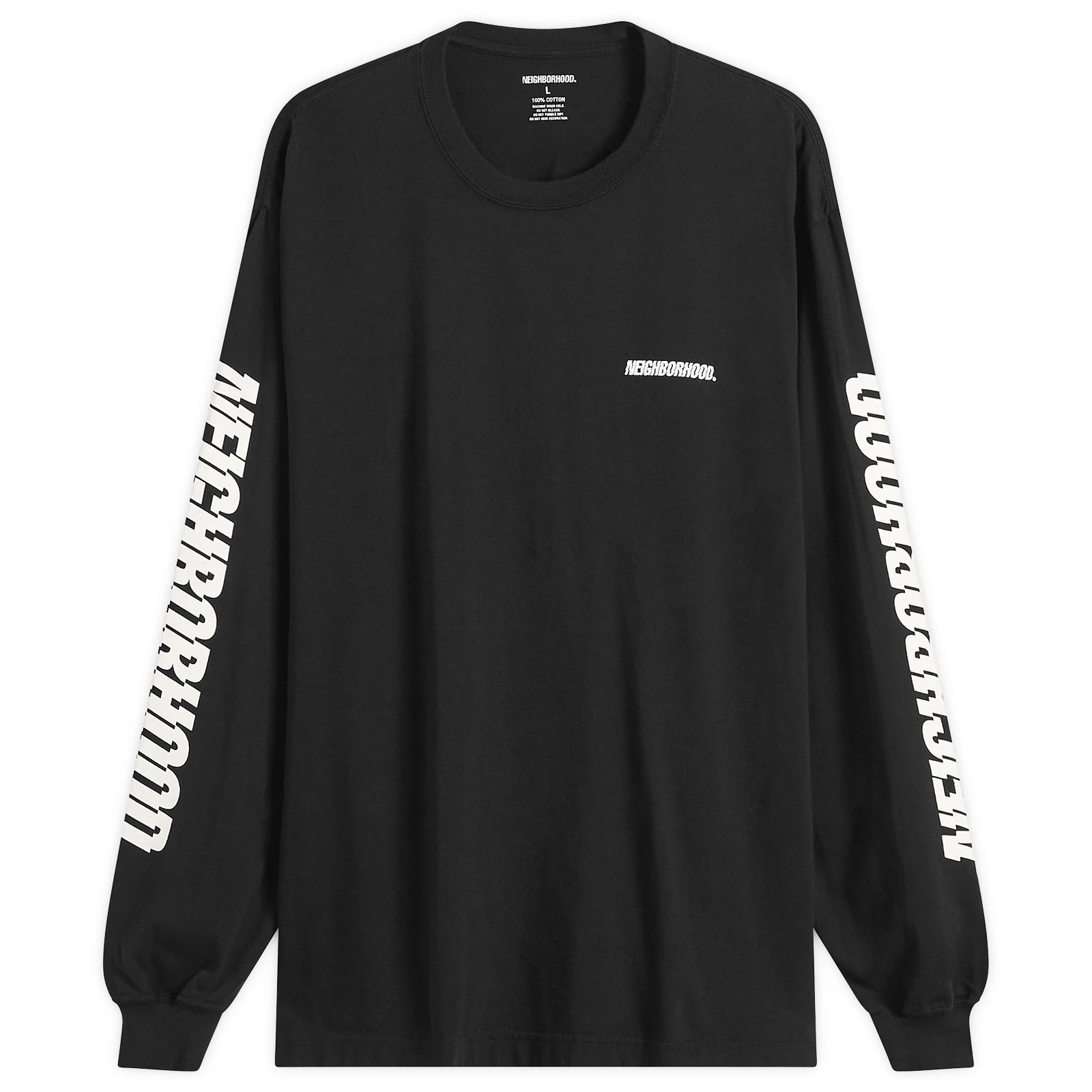 Neighborhood LS-1 Distorted Logo Long Sleeve T-Shirt