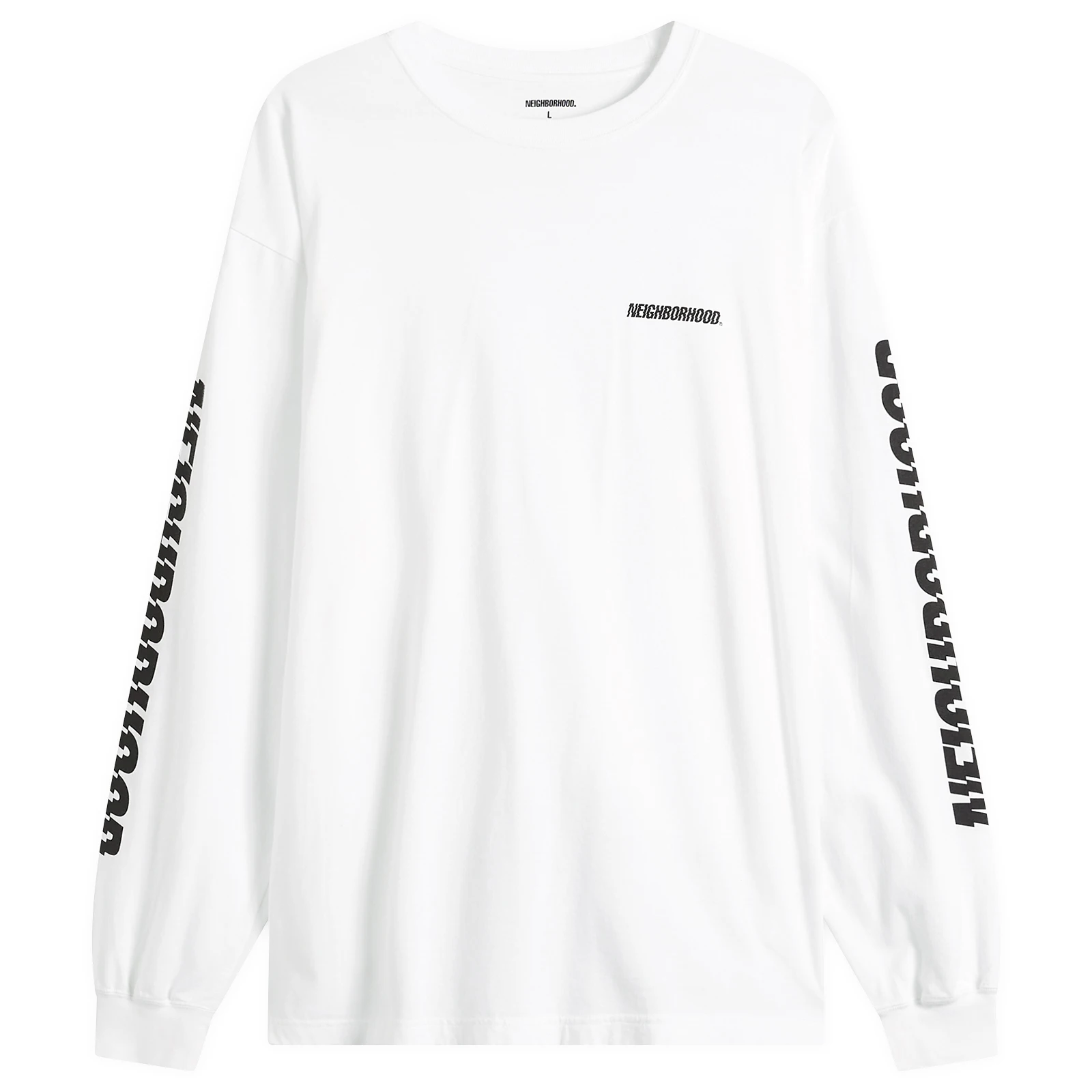 Neighborhood LS-1 Distorted Logo Long Sleeve T-Shirt