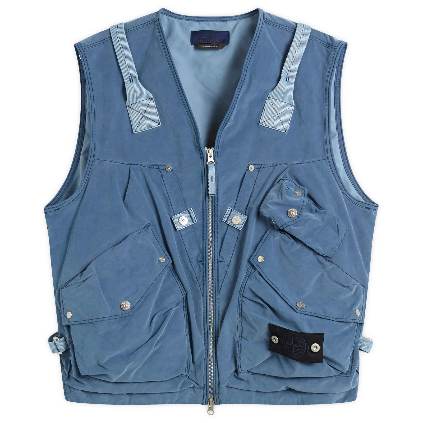 Stone Island David Light Indigo-TC Vest