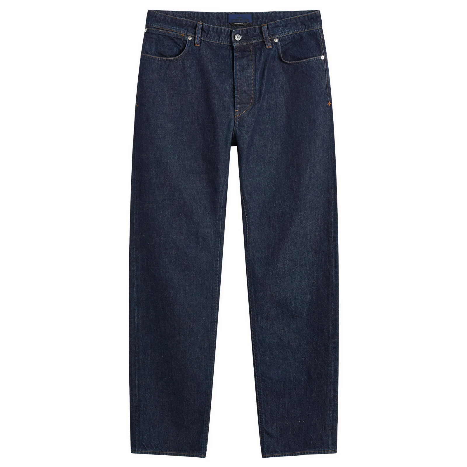 Stone Island Indigo Denim Straight Jeans