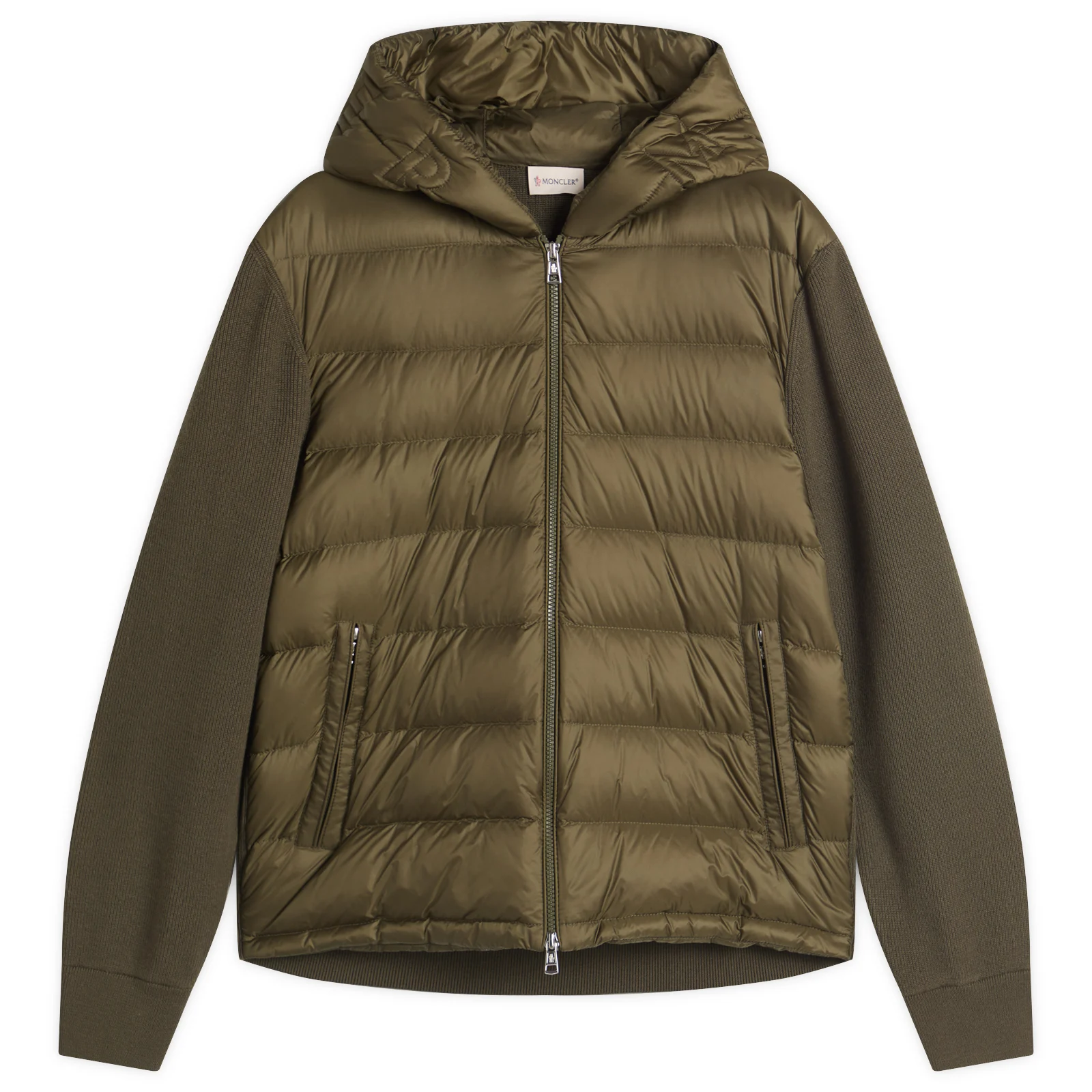 Moncler Hybrid Zip Through Hooded Jacket