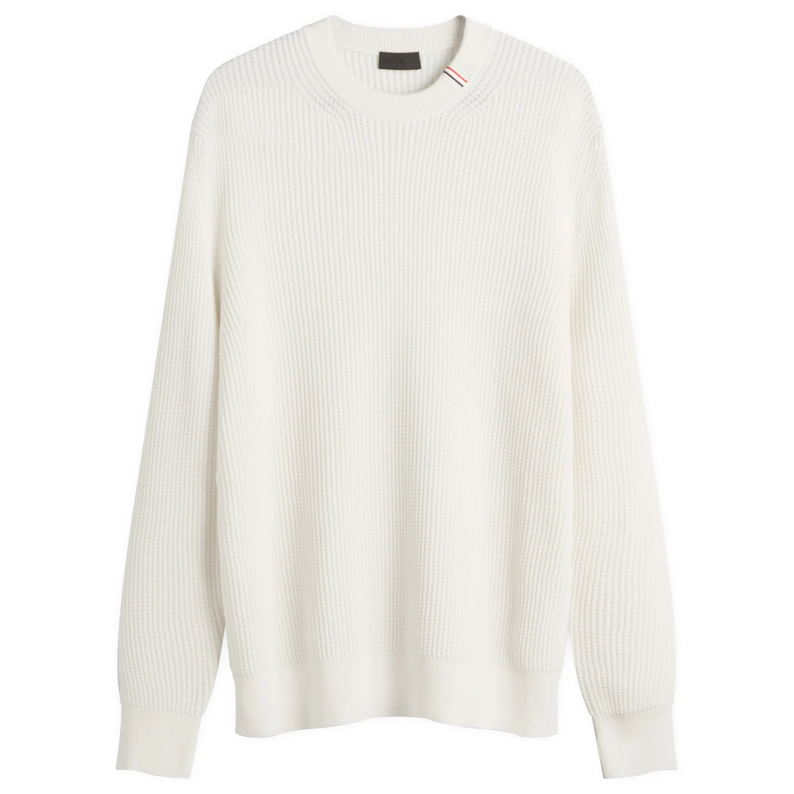 Moncler Cotton Woven Crew Neck Jumper