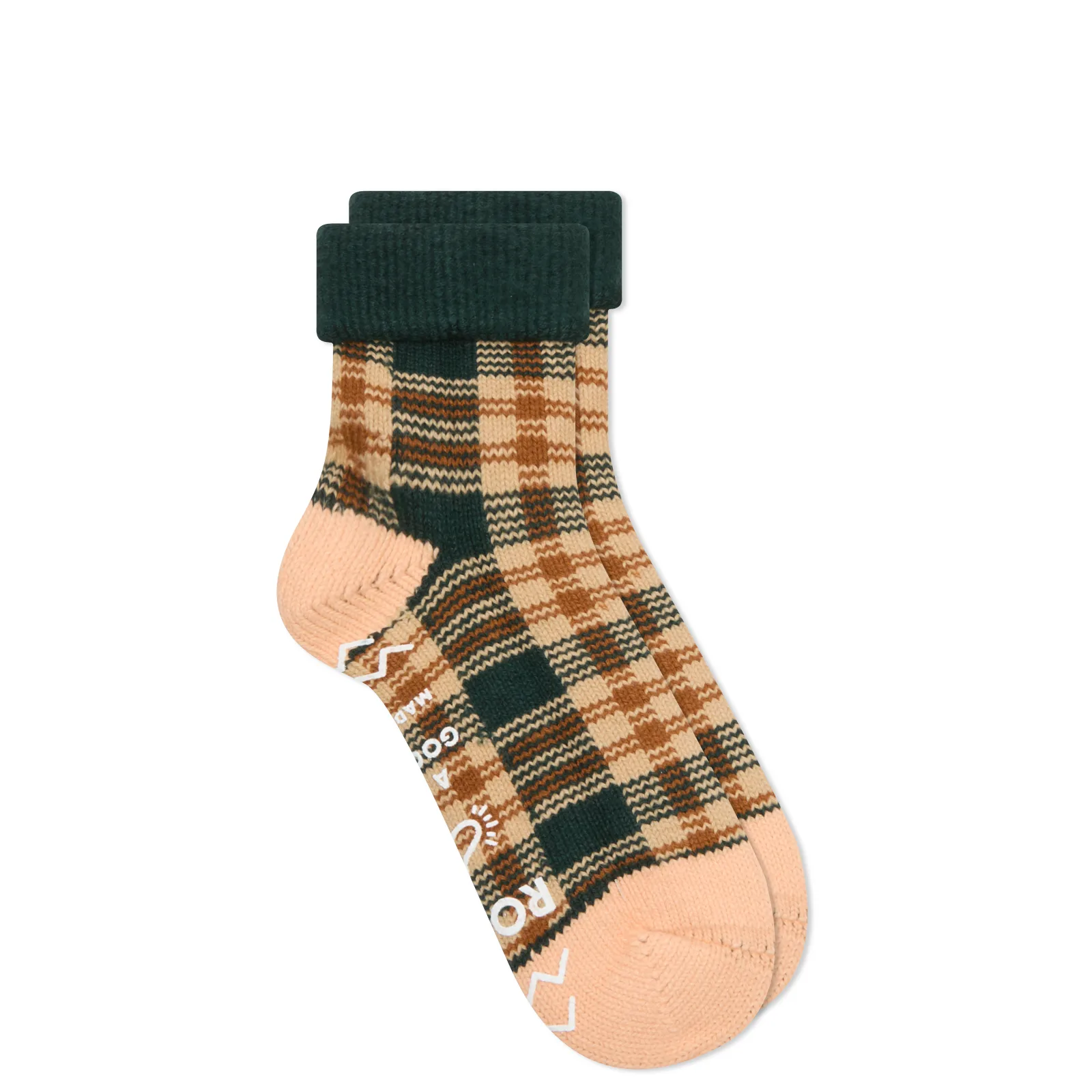 RoToTo Check Comfy Room Sock