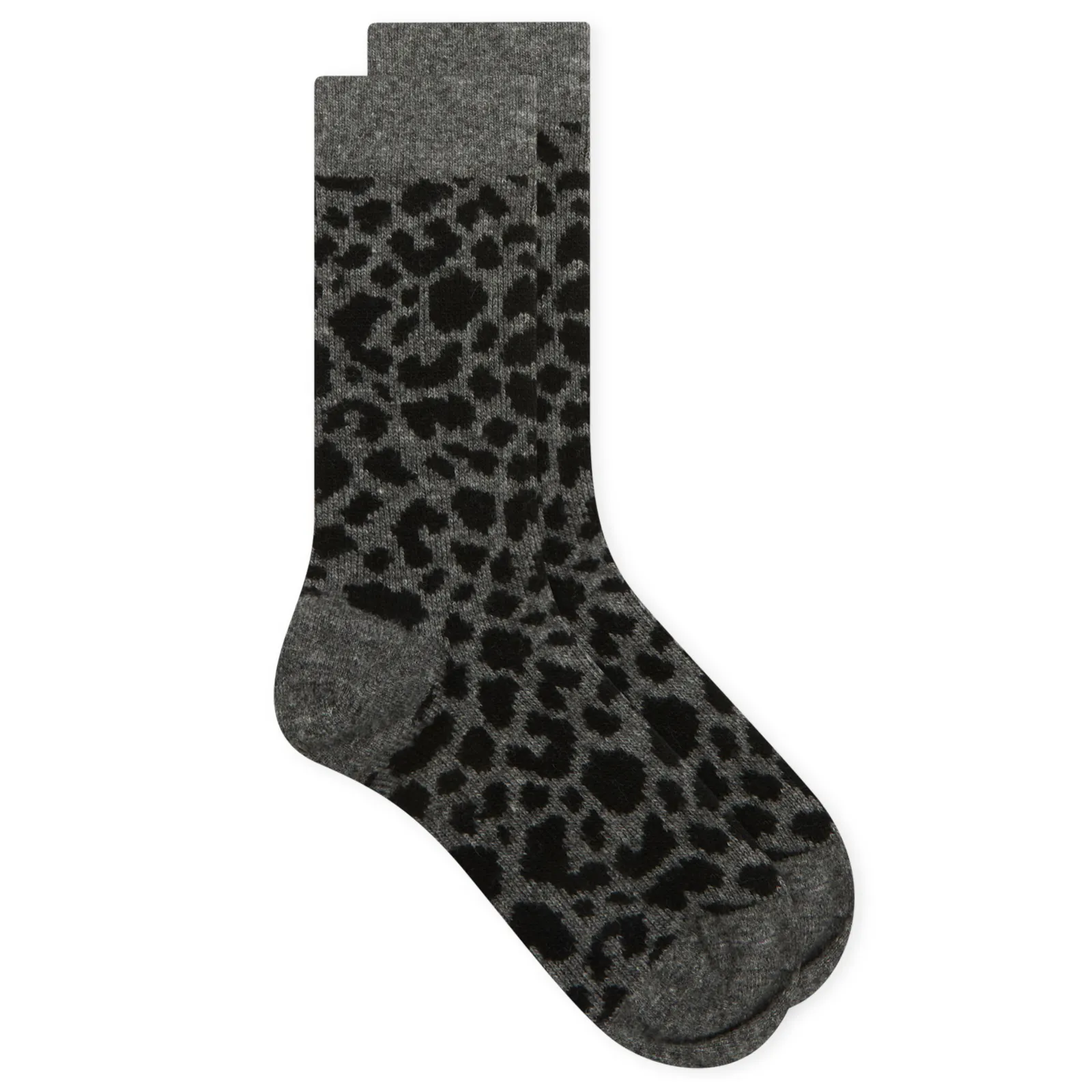 RoToTo Leopard Pattern Merino Sock