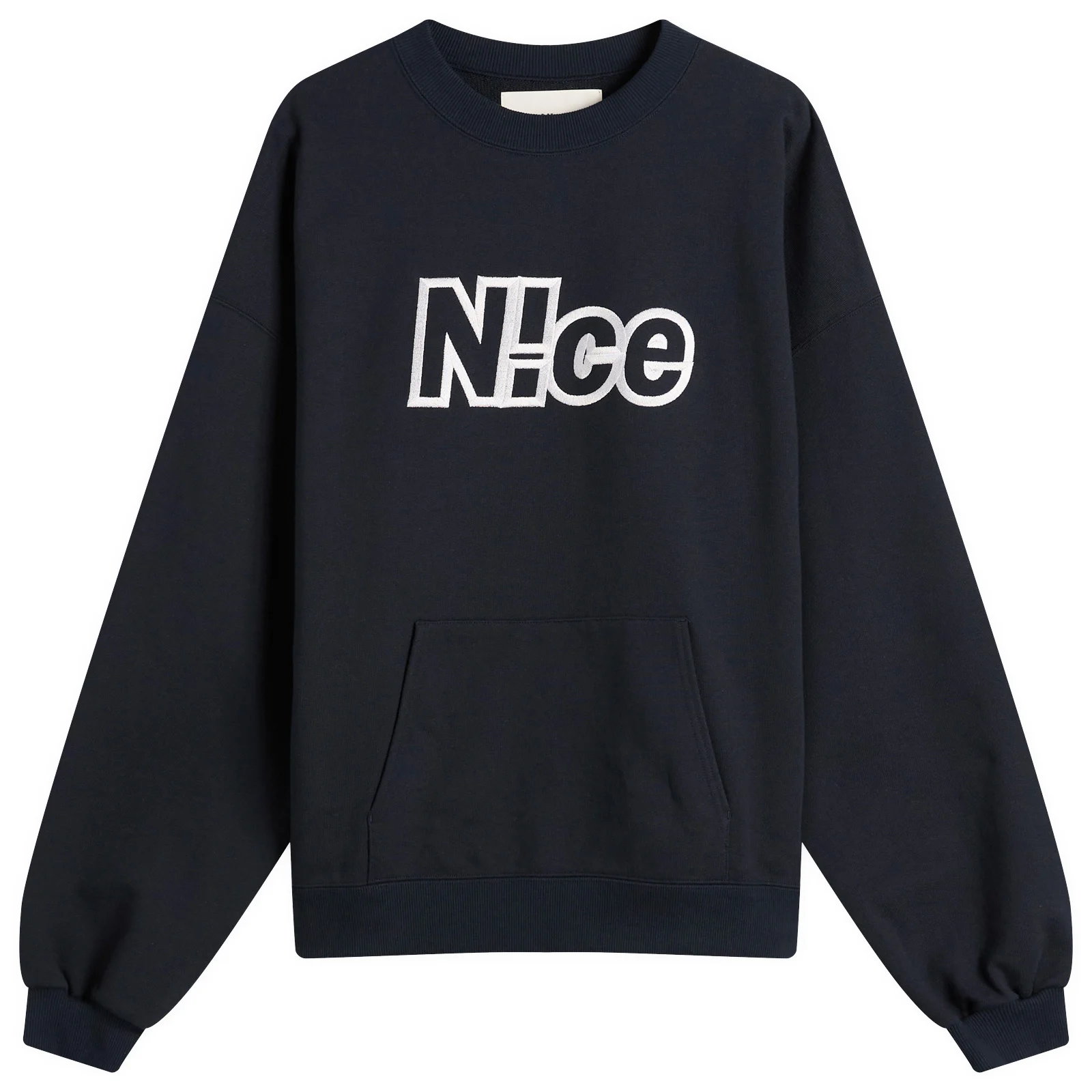 N!ce Embroidered Logo Sweatshirt
