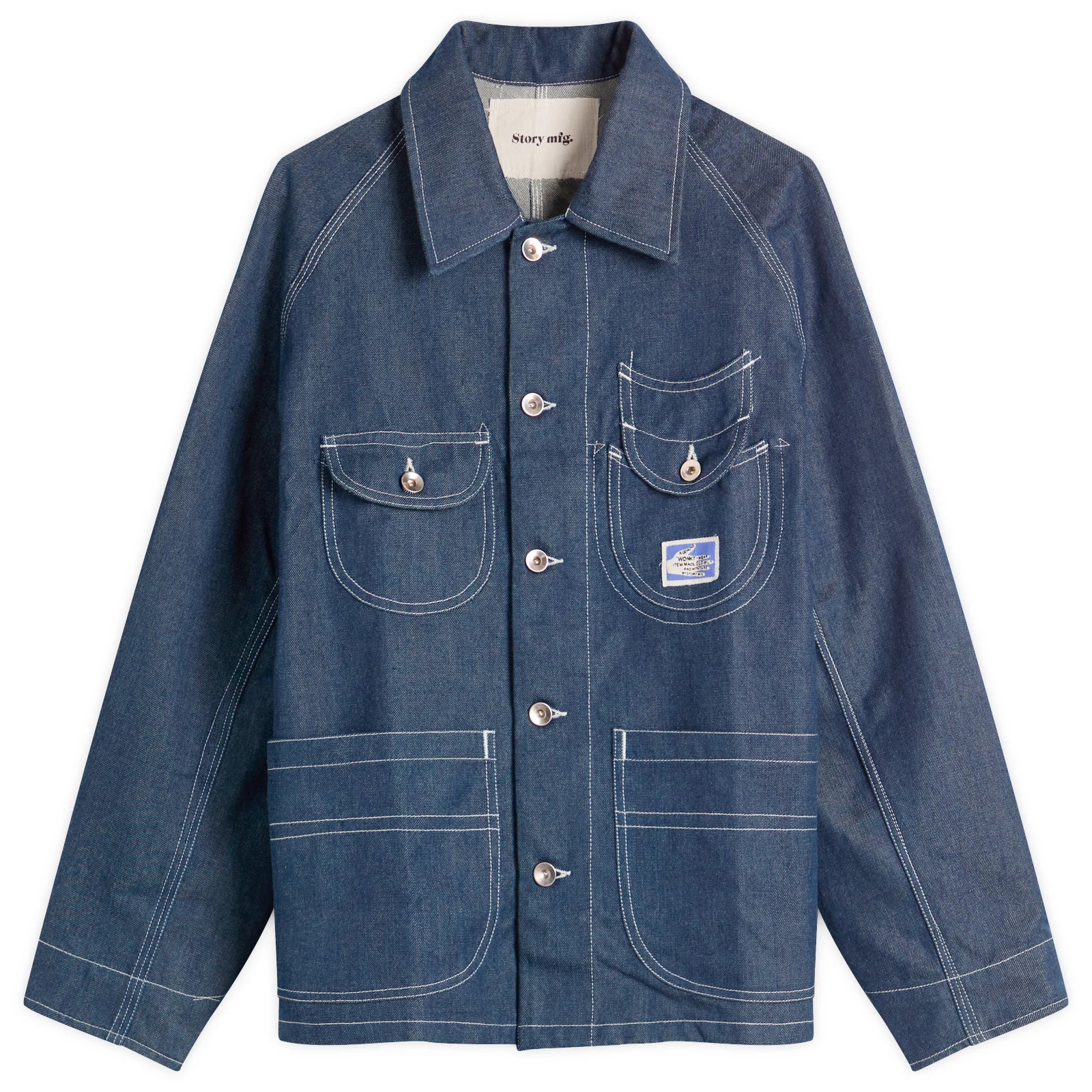 Story mfg DARK DENIM WONKY WEAR