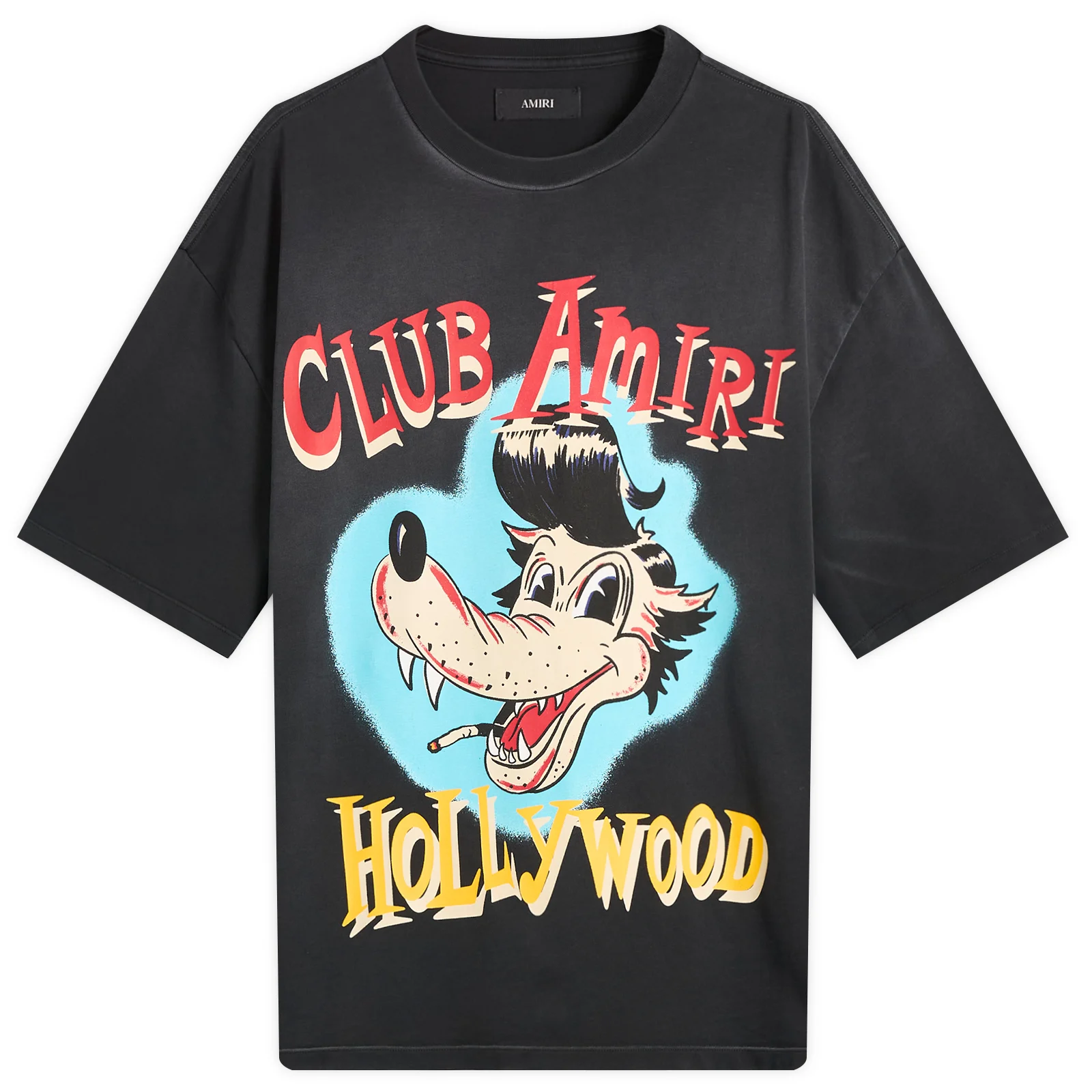AMIRI Club Amiri Wolf Oversized T-Shirt