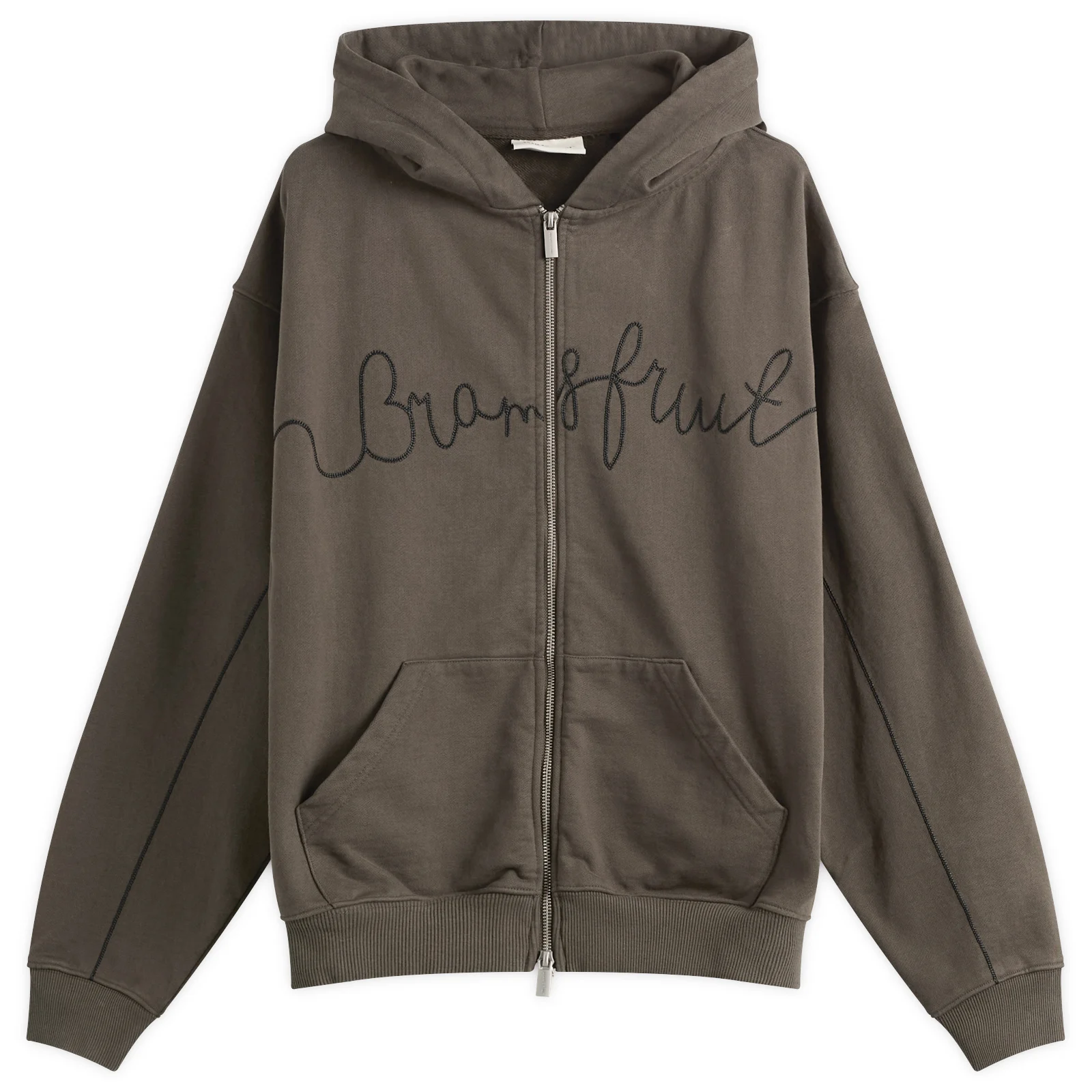Bram's Fruit Garden Hose Chain Stitch Zip Hoodie