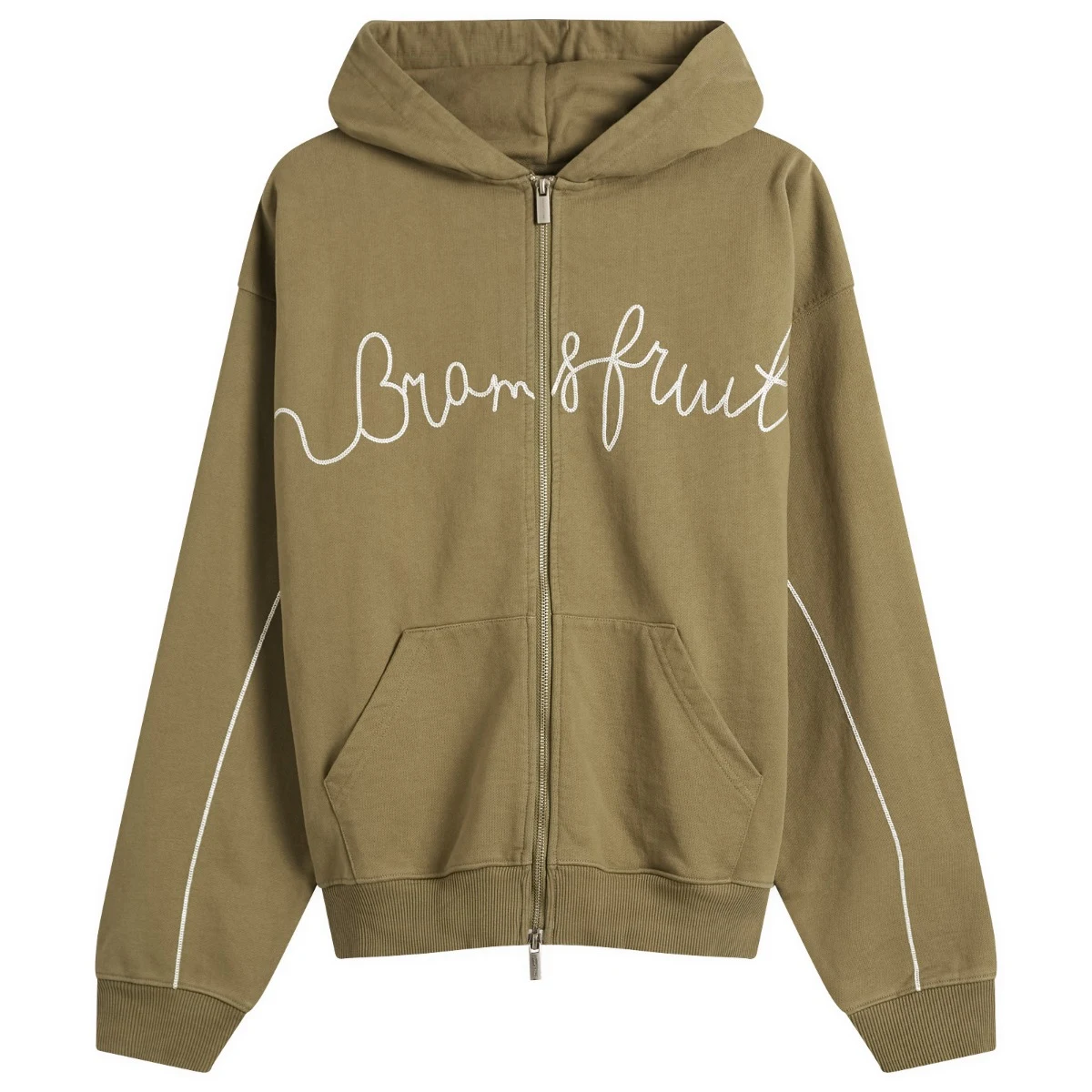 Bram's Fruit Garden Hose Chain Stitch Zip Hoodie